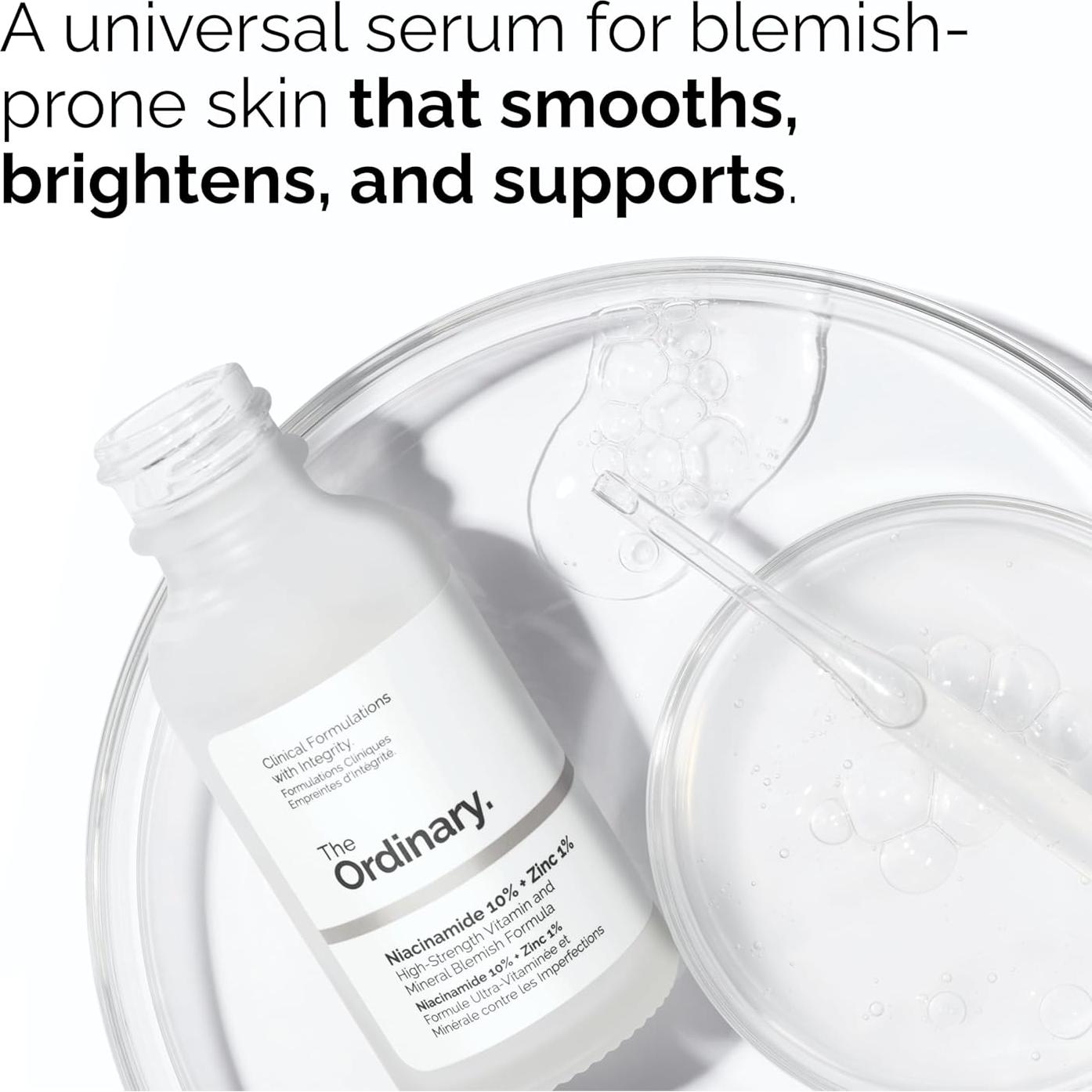 Set de Cuidado Facial The Ordinary - Niacinamida 10% + Zinc 1% 29.57 ml y Cafeína 5% 29.57 ml