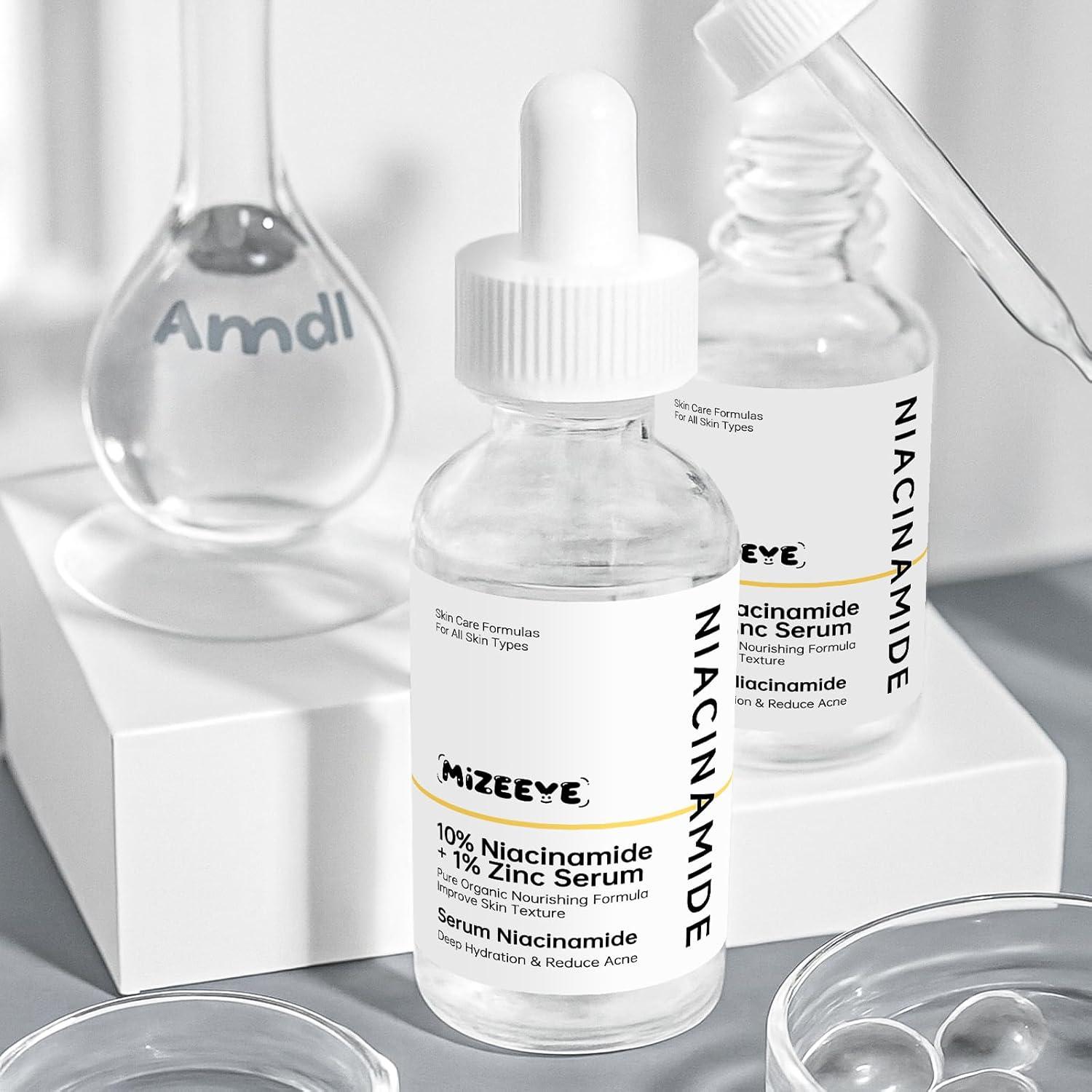 Suero Facial MIZEEYE Niacinamida 10% + Zinc 1% 80g