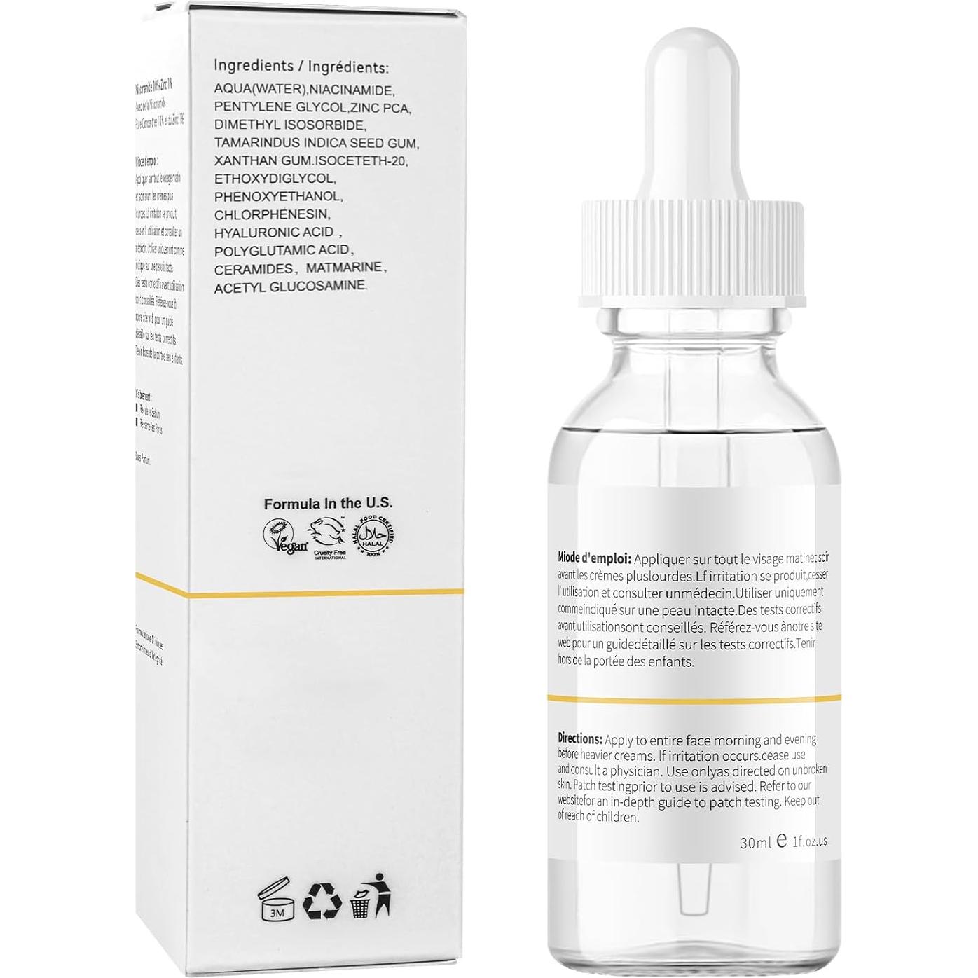 Suero Facial MIZEEYE Niacinamida 10% + Zinc 1% 80g