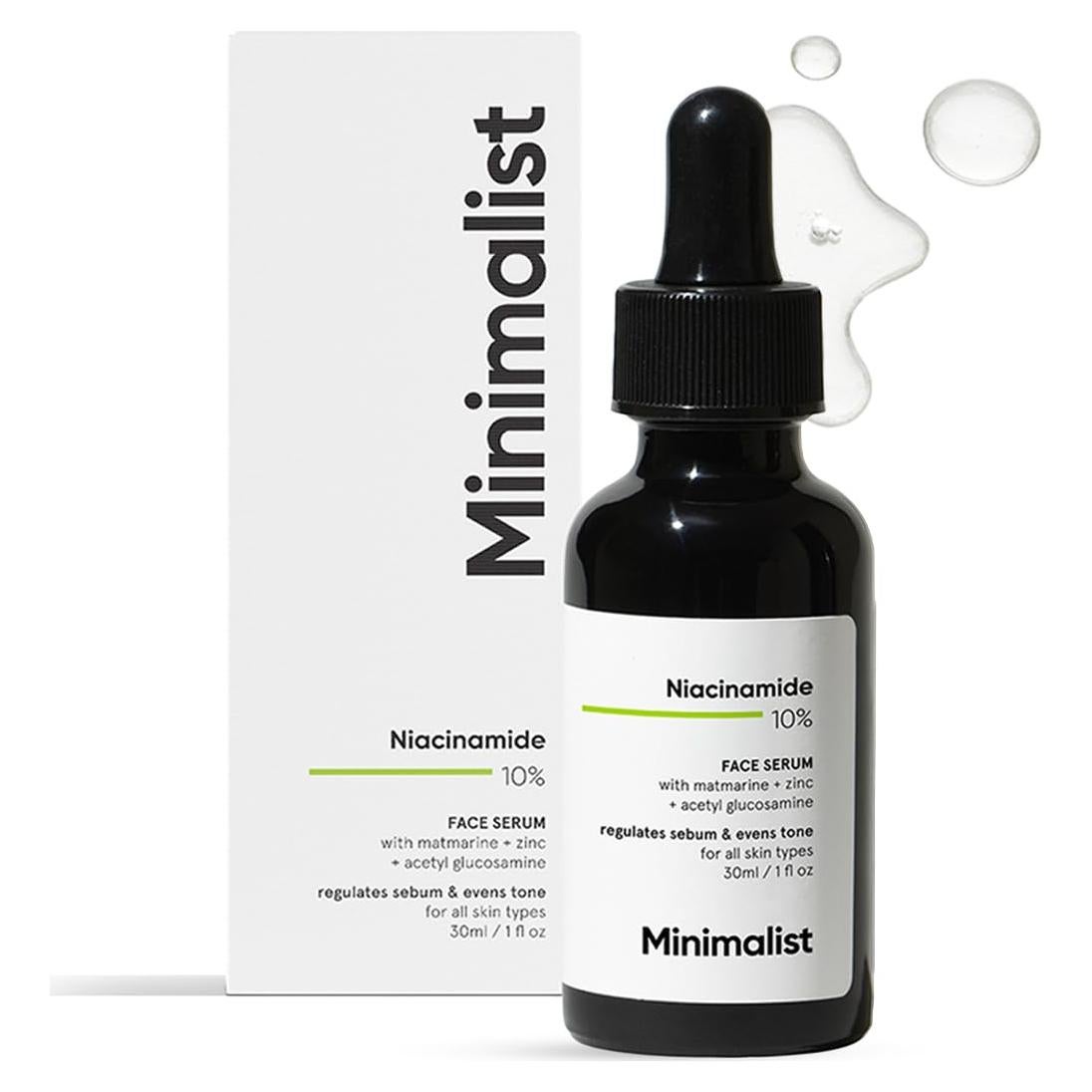 Suero Minimalista 10% Niacinamida 30ml - Control de Acné y Poros