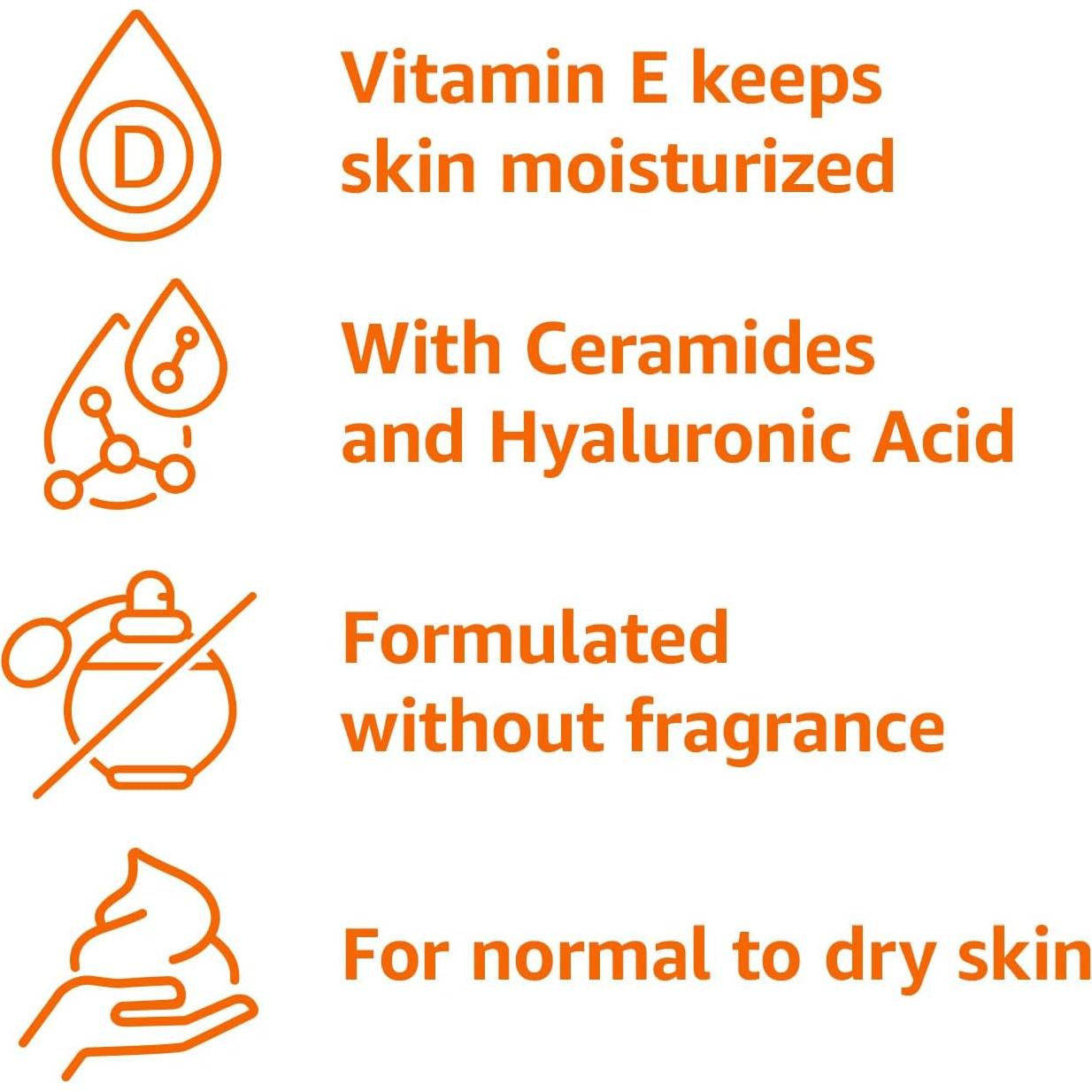 Limpiador Facial Hidratante Amazon Basics 355 ml Piel Normal/Seca