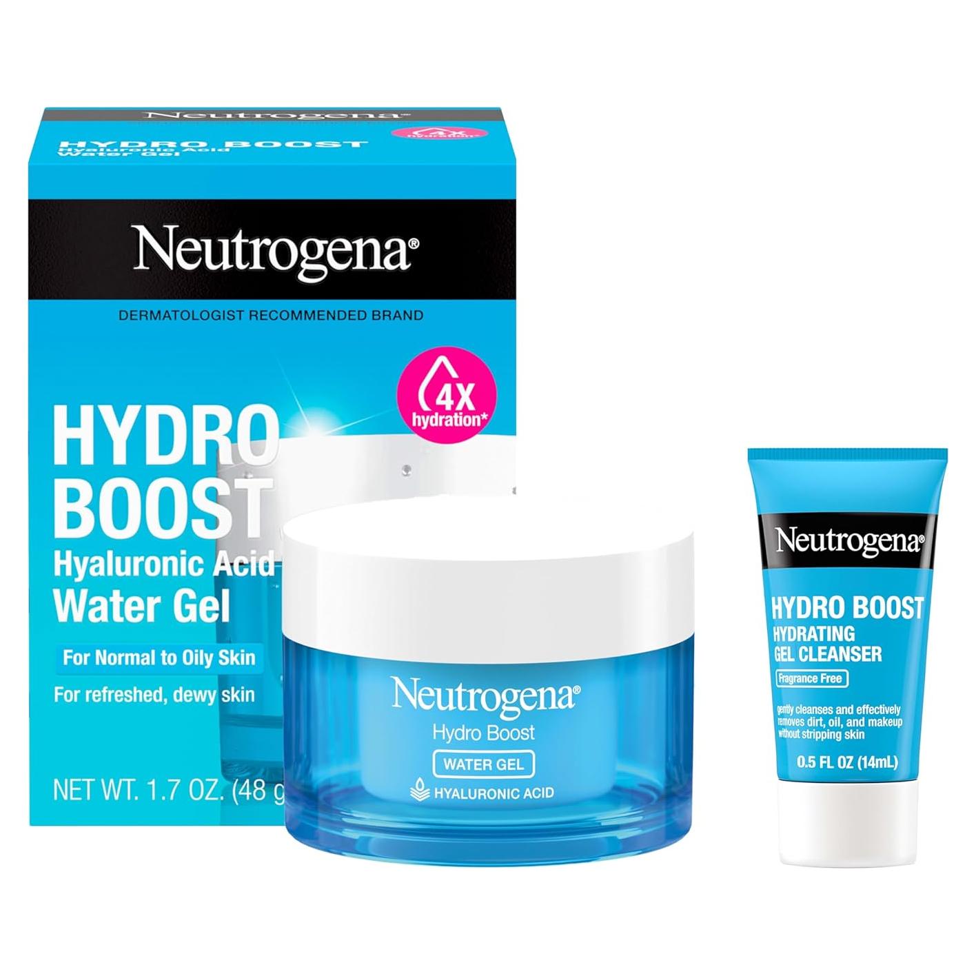Neutrogena Hydro Boost Gel Hidratante Facial 50 ml + Limpiador 15 ml