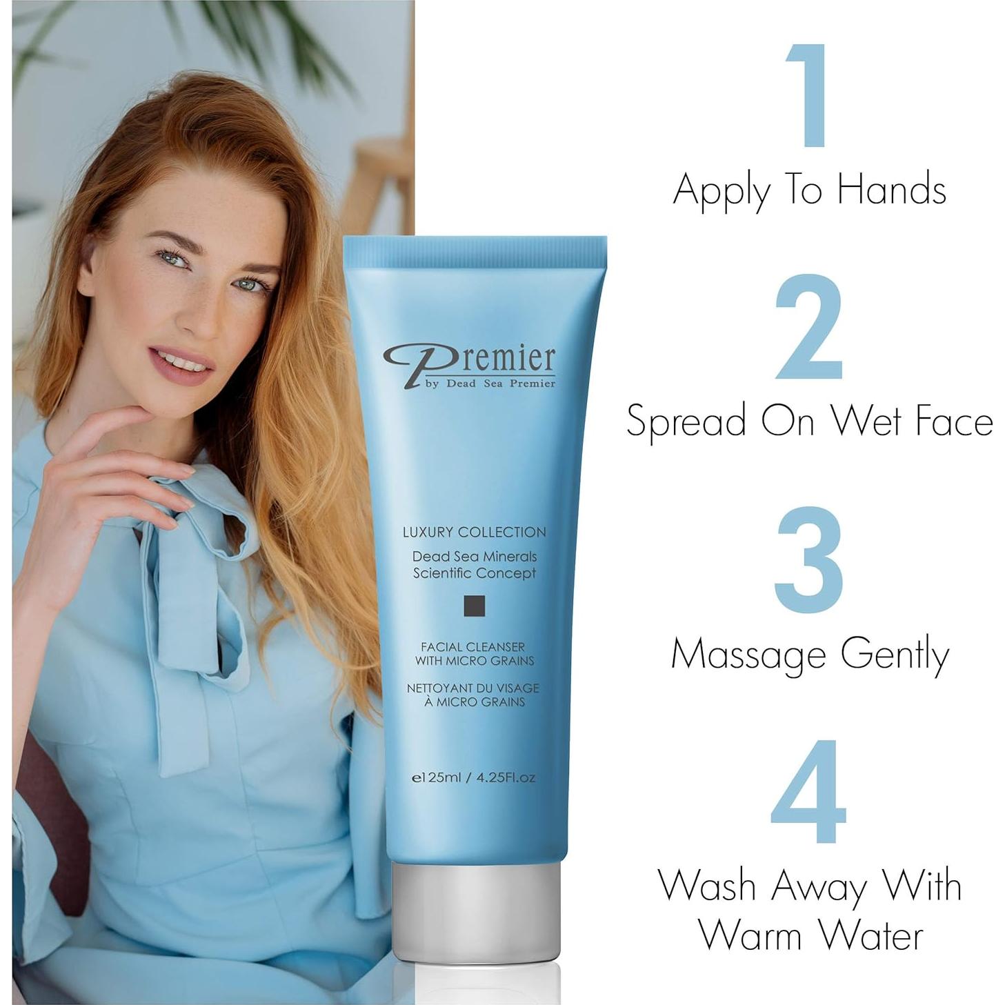 Limpiador Facial Premier Mar Muerto 136g - Exfoliante Suave