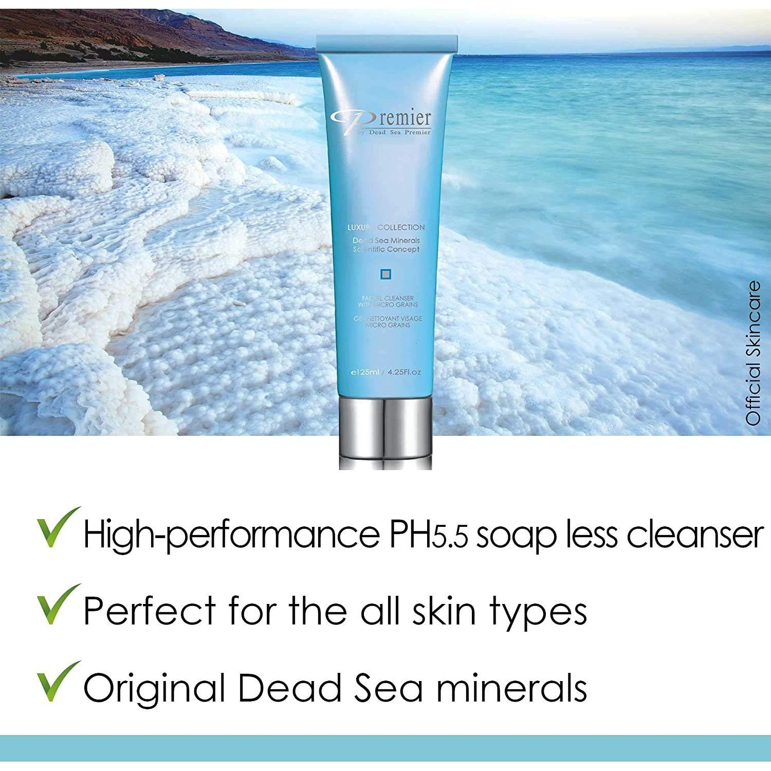 Limpiador Facial Premier Mar Muerto 136g - Exfoliante Suave