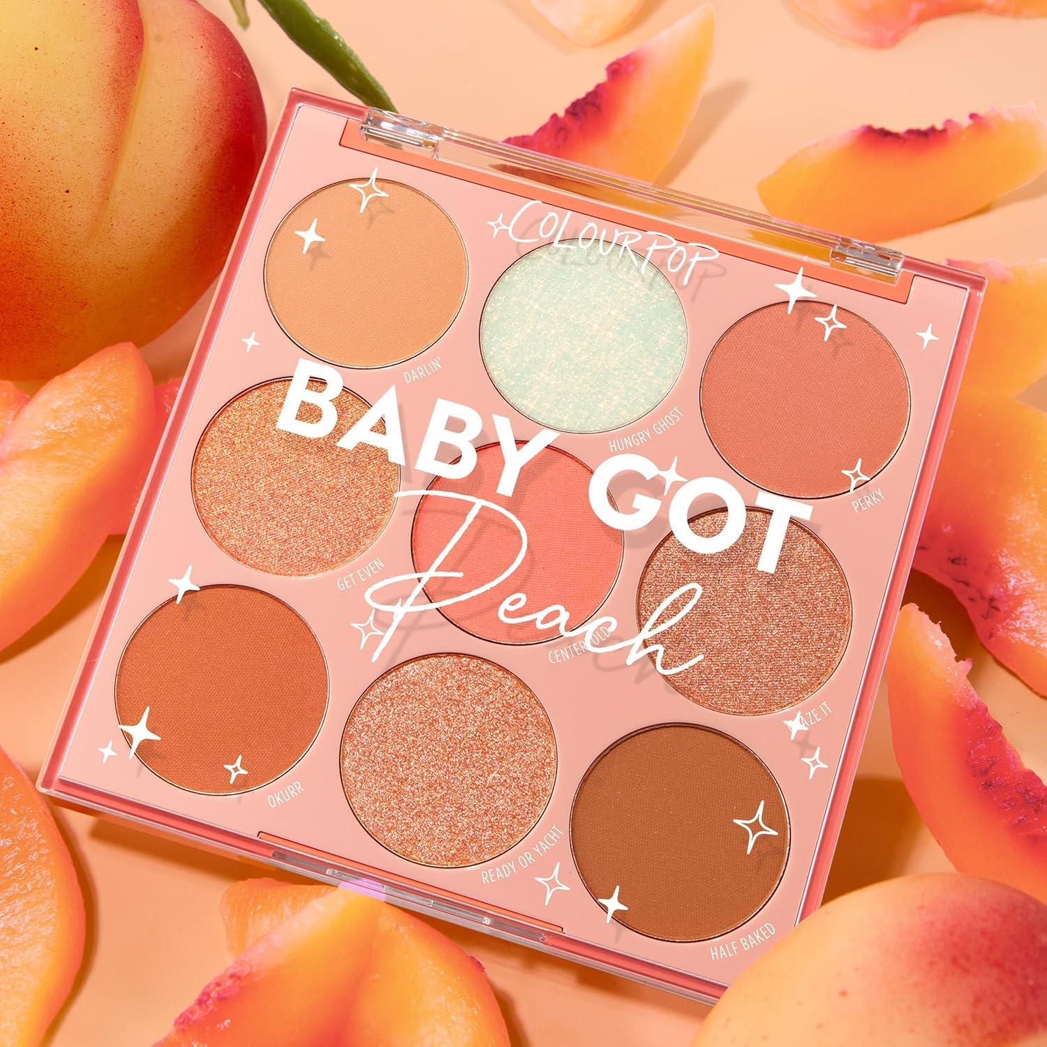 Paleta de Sombras ColourPop Baby Got Peach - 9 Tonos Naranjas y Corales