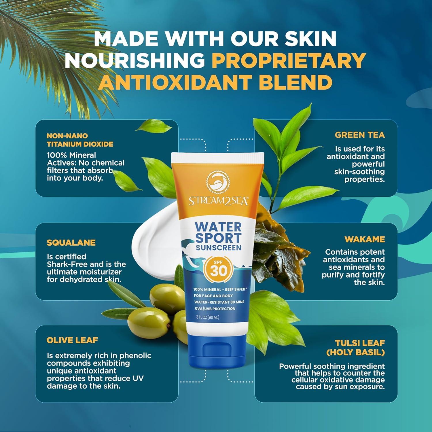 Protector Solar Mineral Biodegradable Stream2Sea SPF 30 85g