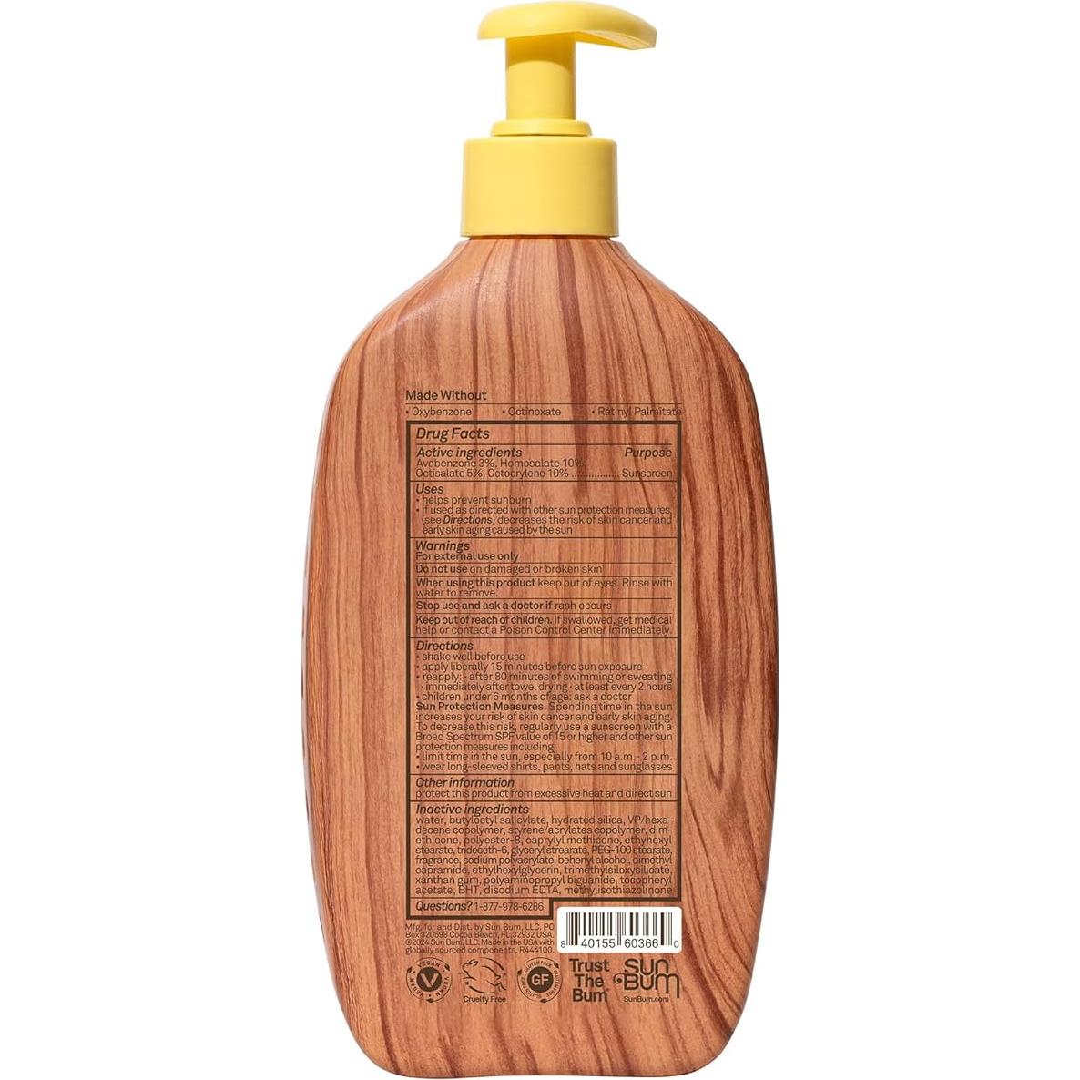 Protector Solar Sun Bum Original SPF 50 - 473 ml Hidratante