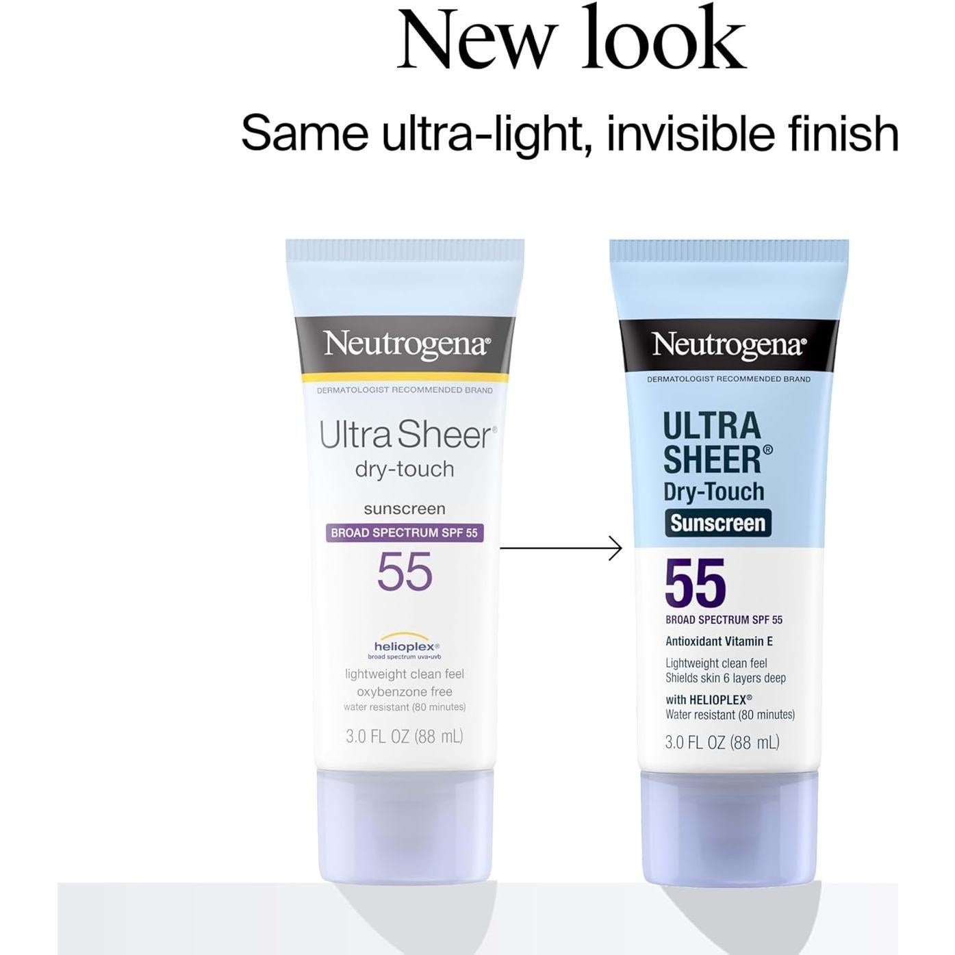 Protector Solar Neutrogena Ultra Sheer SPF 55 89 ml Viaje