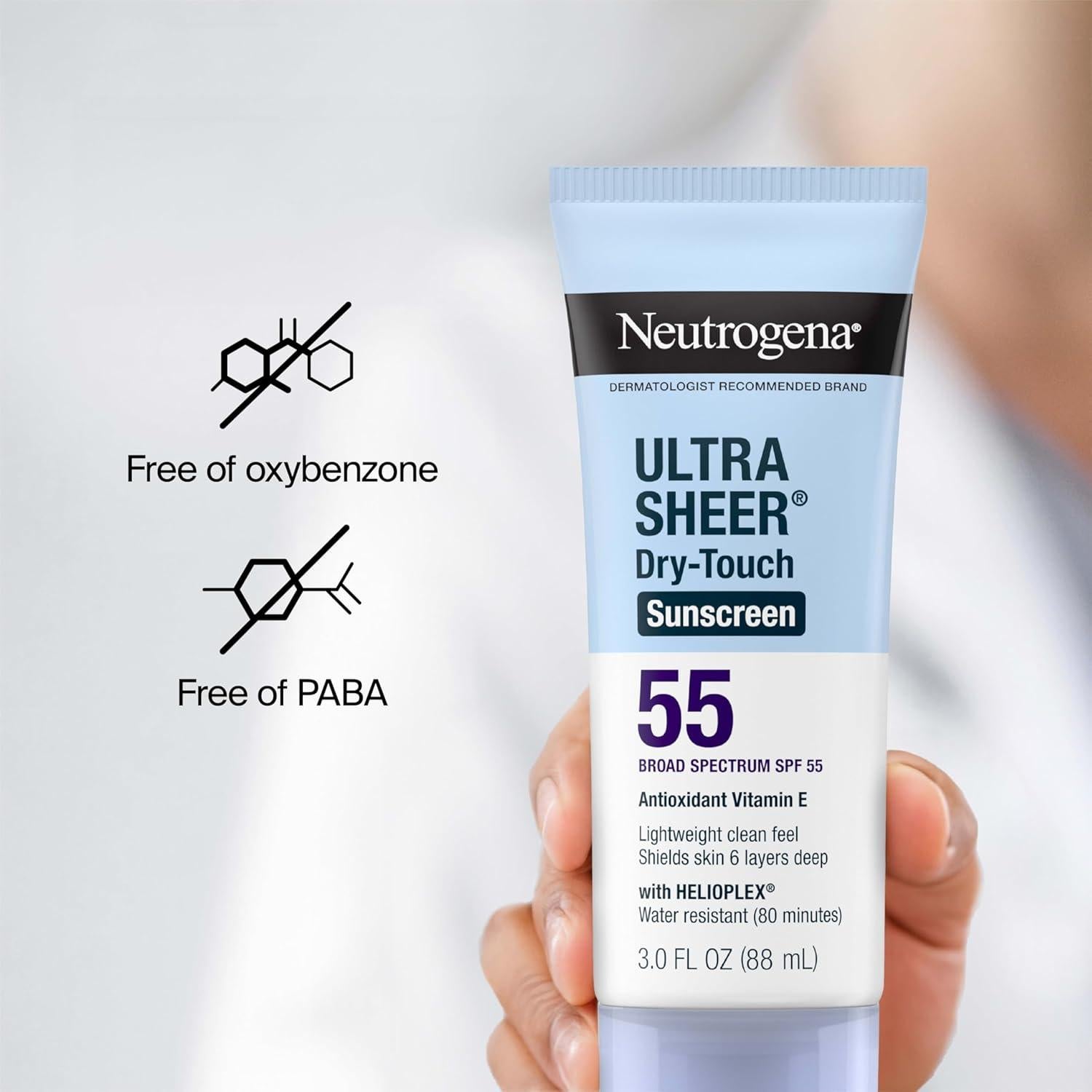Protector Solar Neutrogena Ultra Sheer SPF 55 89 ml Viaje