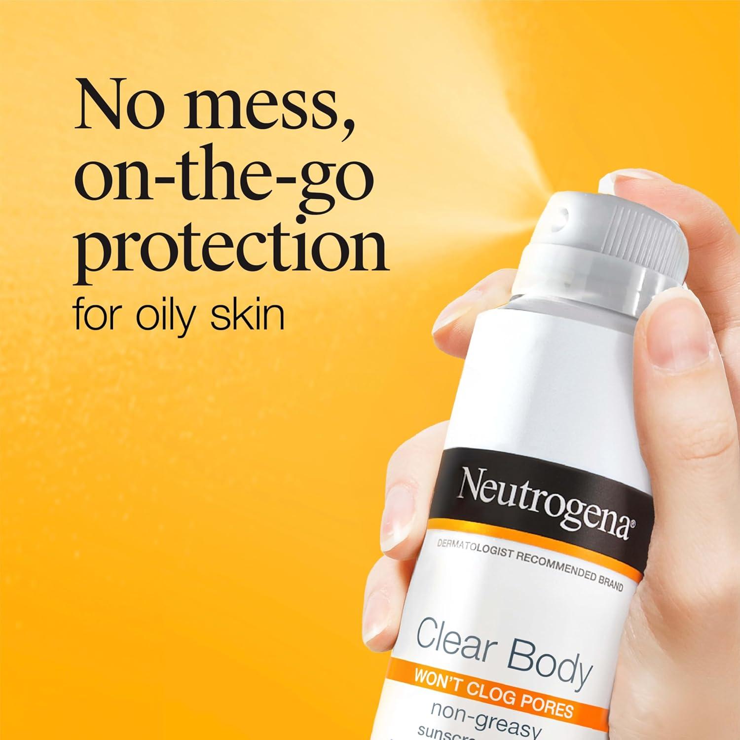 Spray Protector Solar Neutrogena Clear Body SPF 50 170 g