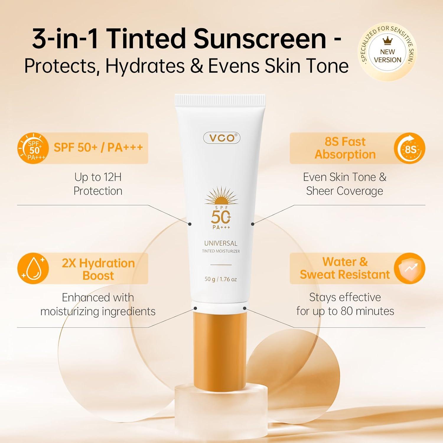 Protector Solar Tinteado VGO SPF 50 Hidratante 50g