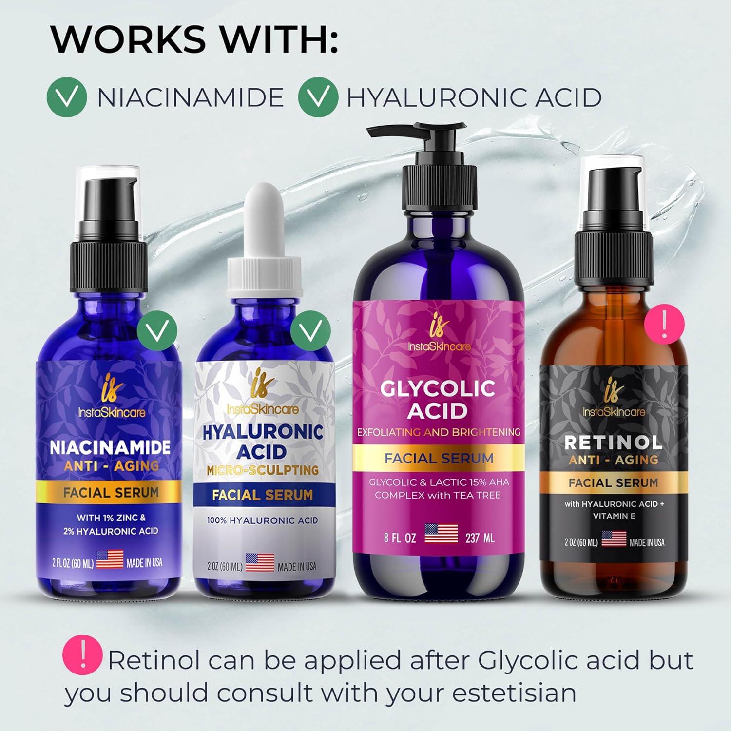 Suero de Ácido Glicólico 15% InstaSkincare 226g - Exfoliación Avanzada