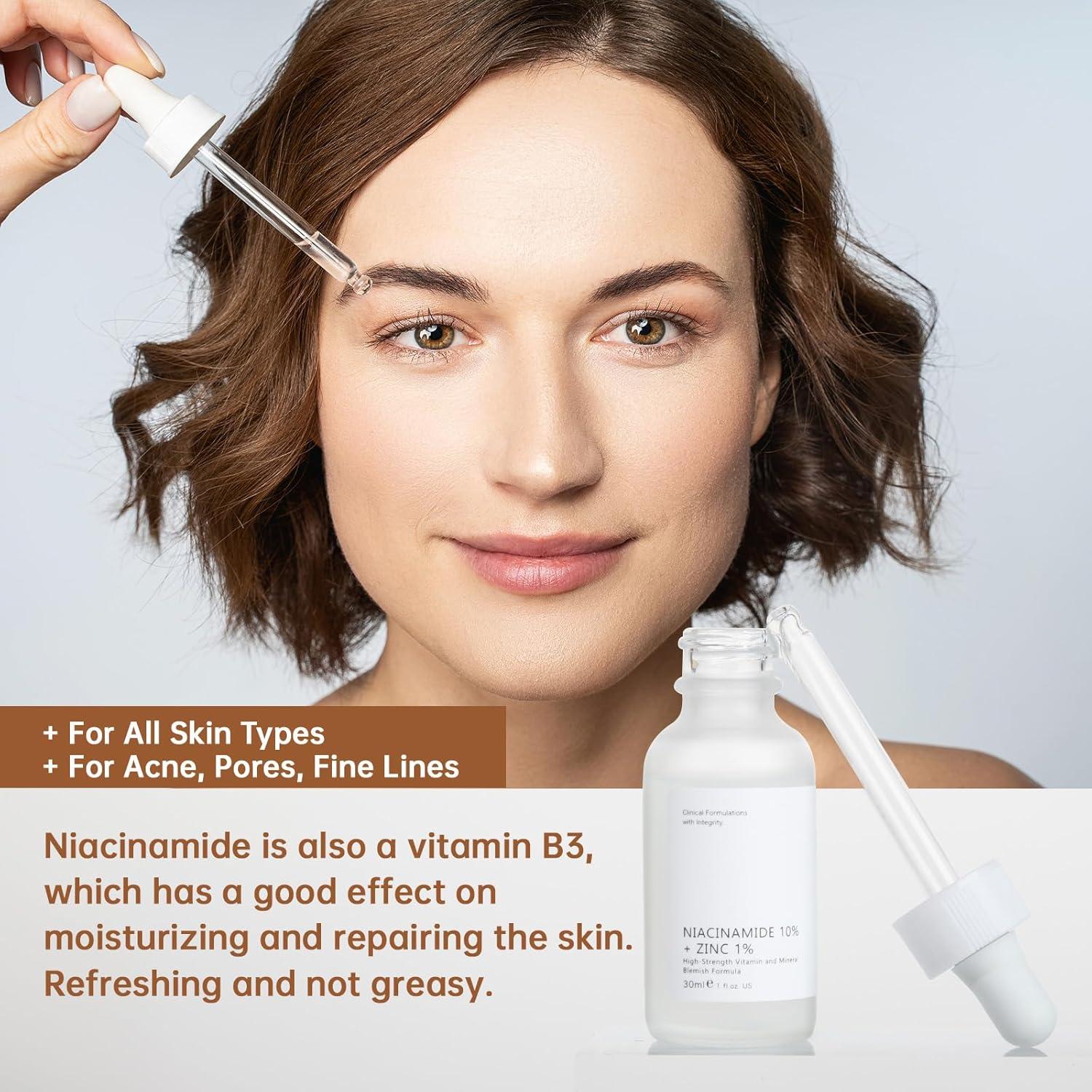 Suero Facial de Niacinamida 10% + Zinc 1% MIZEEYE 30ml