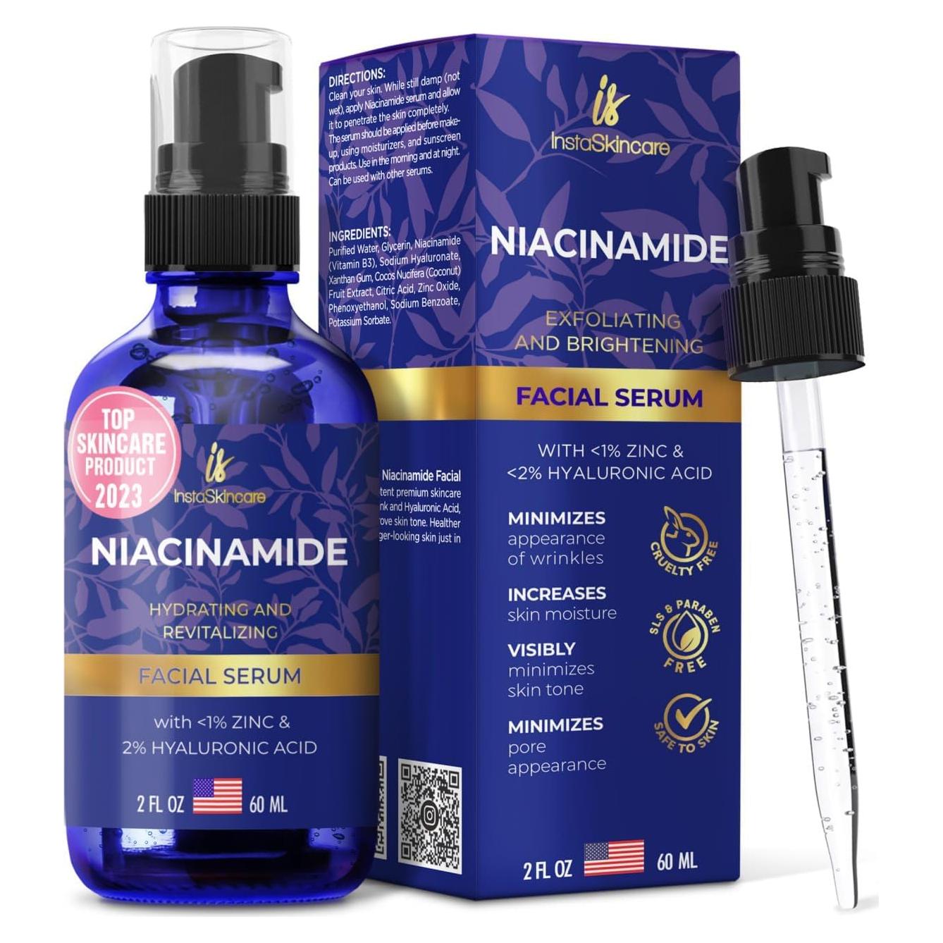 Suero de Niacinamida 10% con Zinc 1% InstaSkincare 60ml