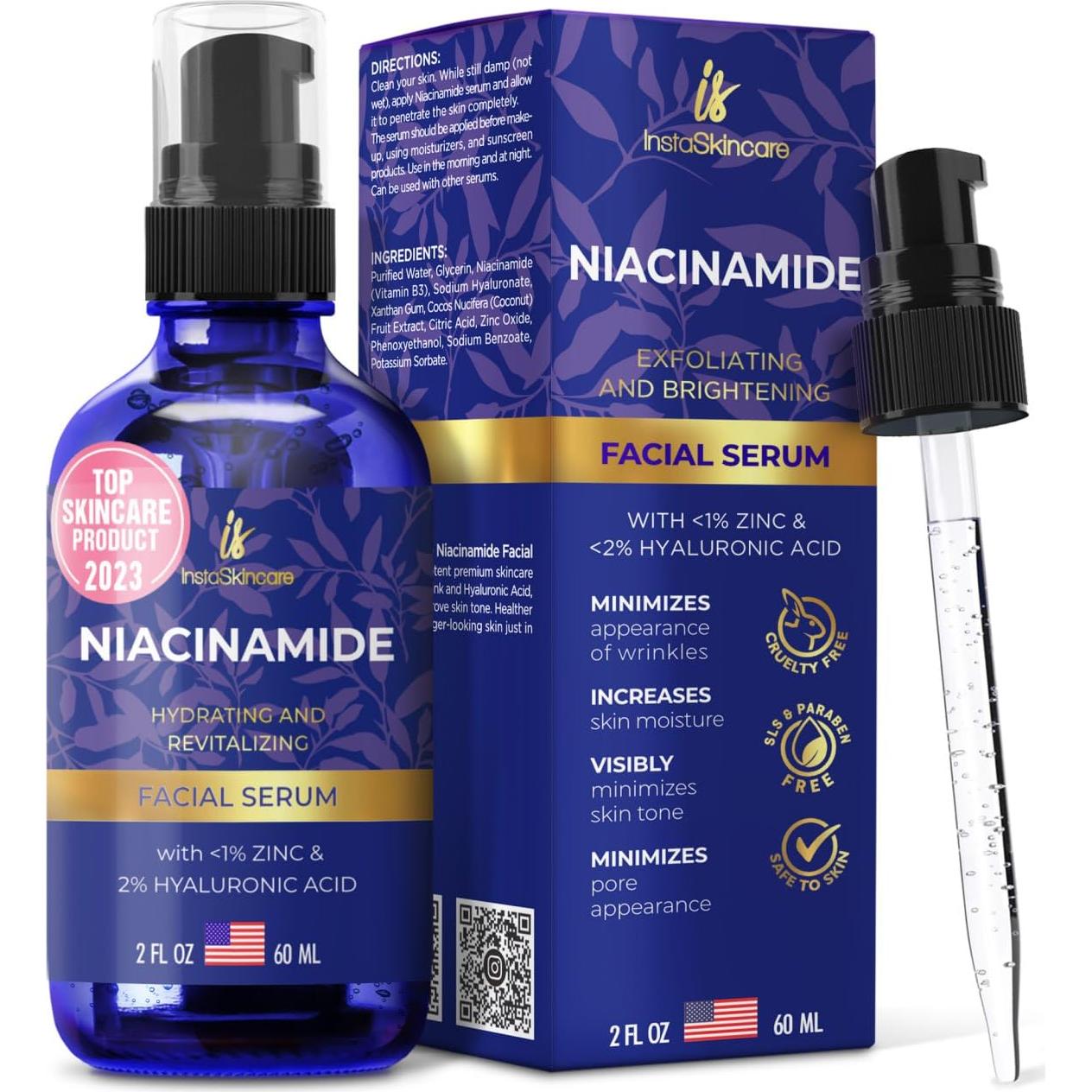 Suero de Niacinamida 10% con Zinc 1% InstaSkincare 60ml