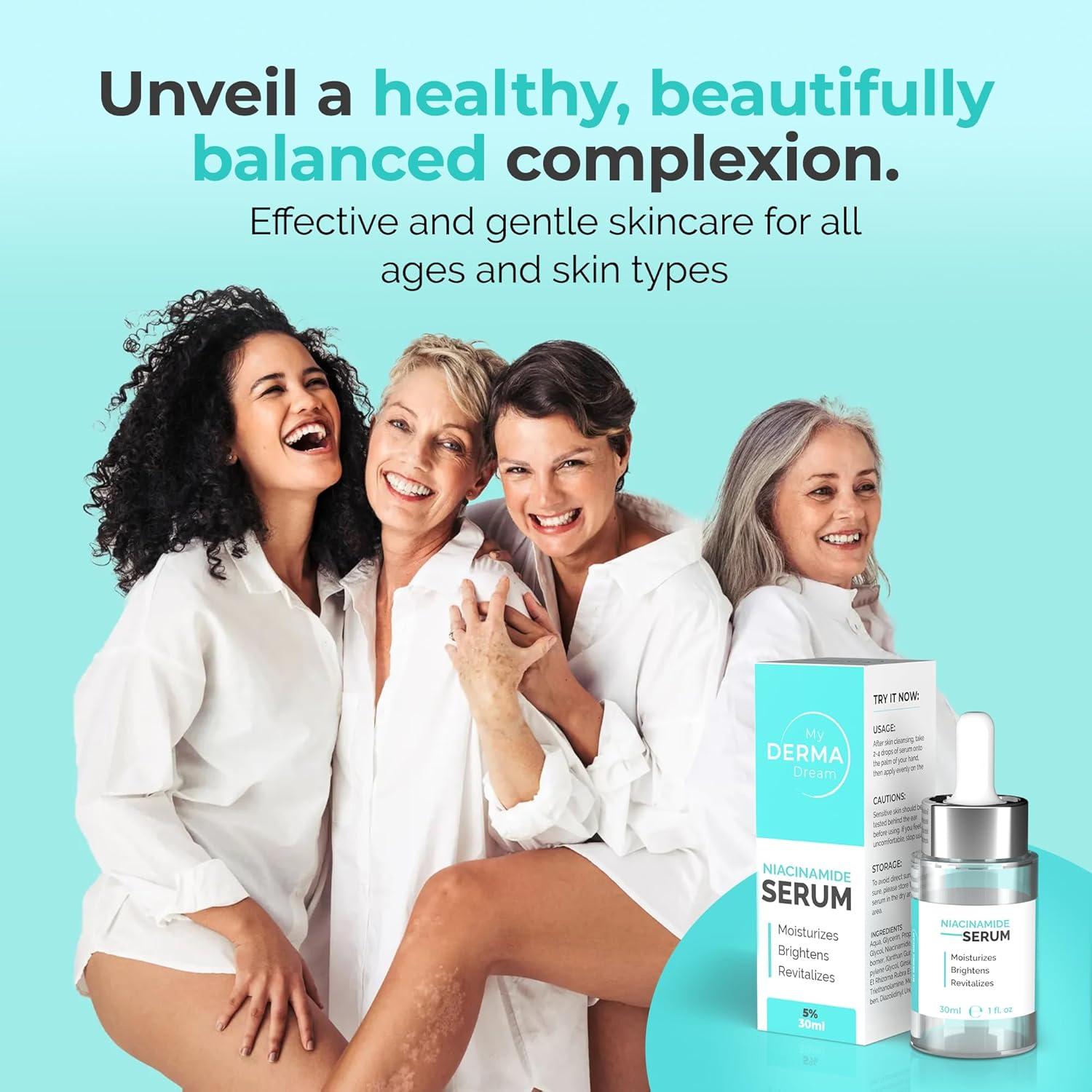 Suero Facial Niacinamida 5% My Derma Dream 30 ml x3