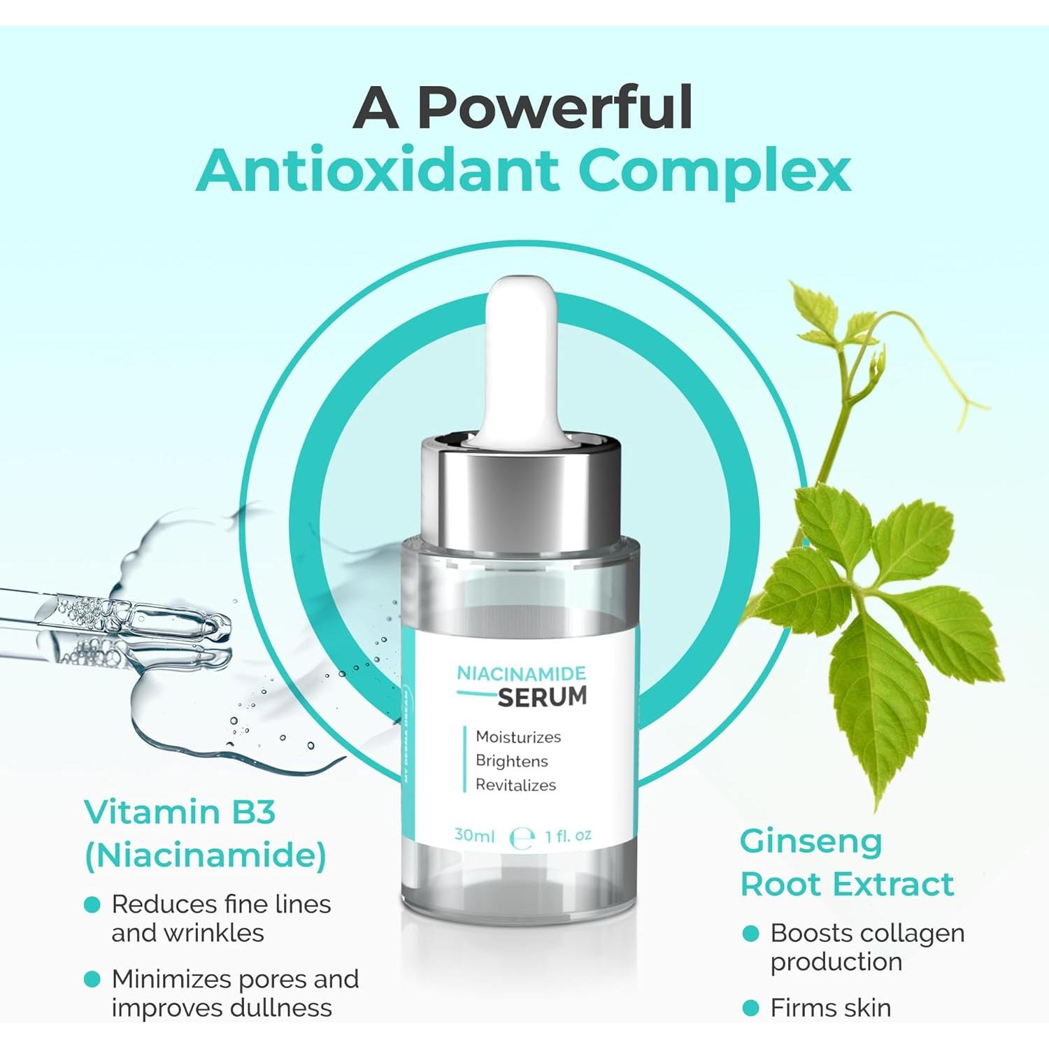 Suero Facial Niacinamida 5% My Derma Dream 30 ml x3