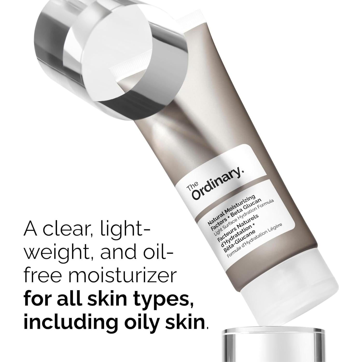 Set de Cuidado de Piel Grasa The Ordinary - Hidratante Ácido Hialurónico 2% 29.57ml, Limpiador Escualano 150ml