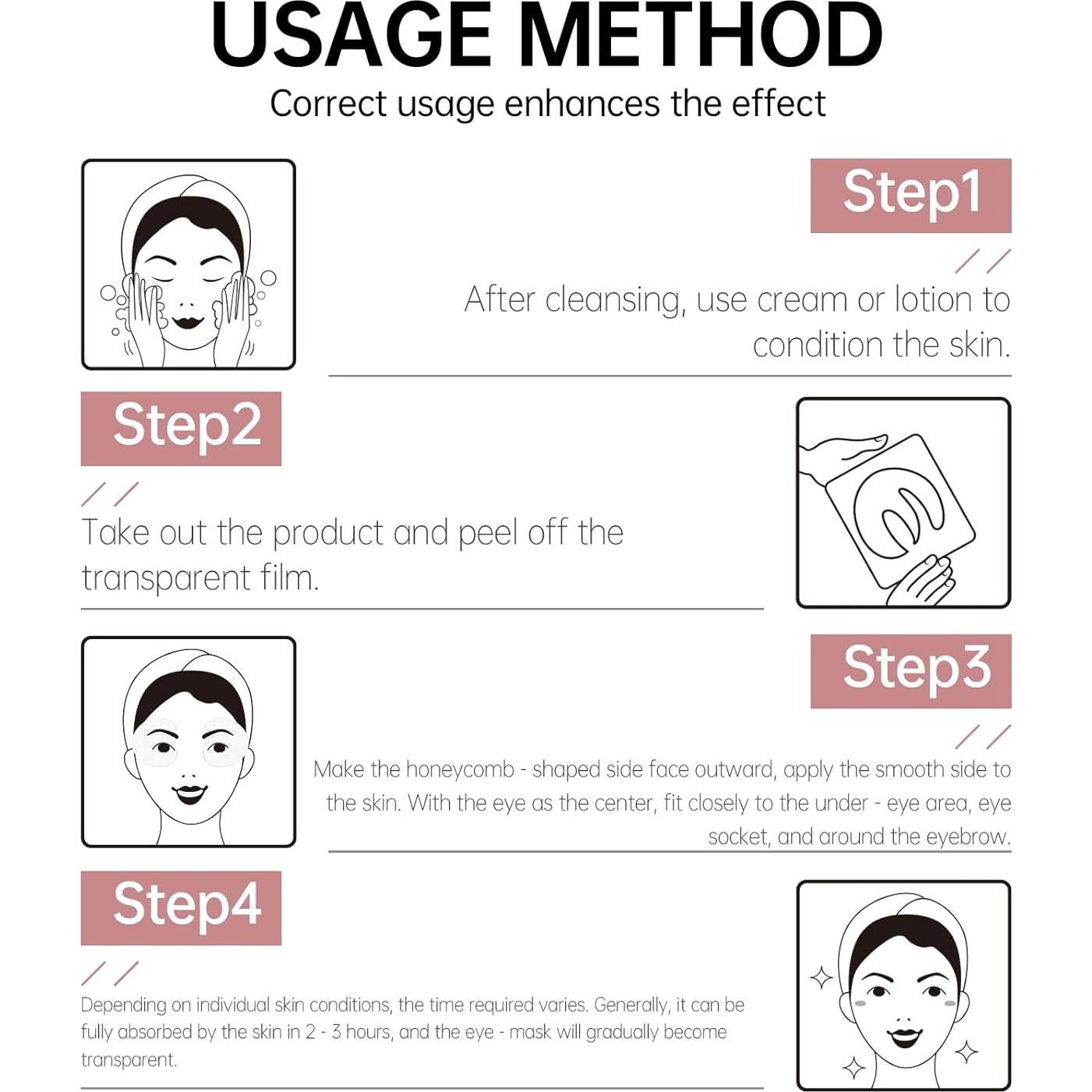 Parches para Ojos Novoy Bio-Colágeno Real 14 Piezas 6-en-1
