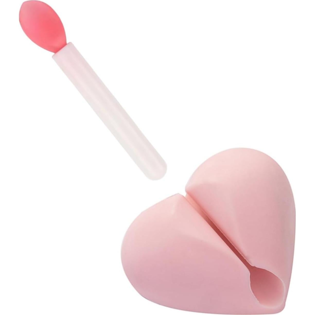 Soporte Organizador de Brochas de Labios Veseek - Silicona Corazón