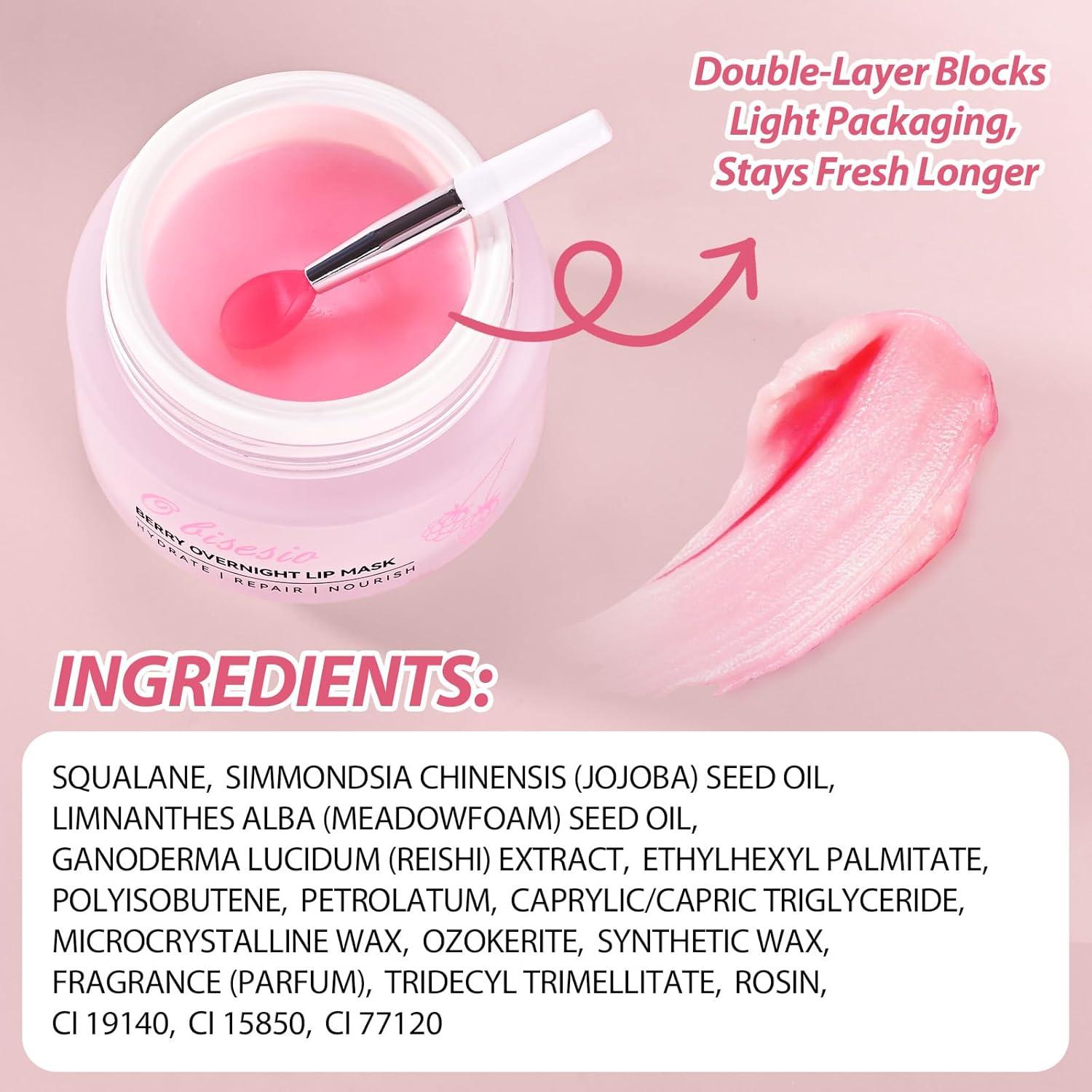 Mascarilla Labial Nocturna Obisesio 20g Hidratante con Escualano