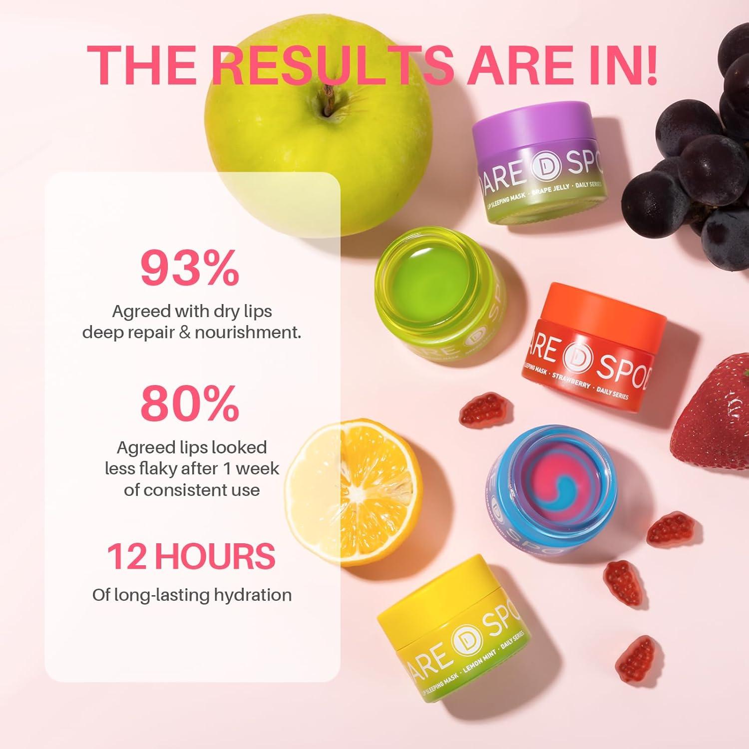 Mascarilla Labial Gel Uva SPODARE 12.4 ml - Hidrata y Repara