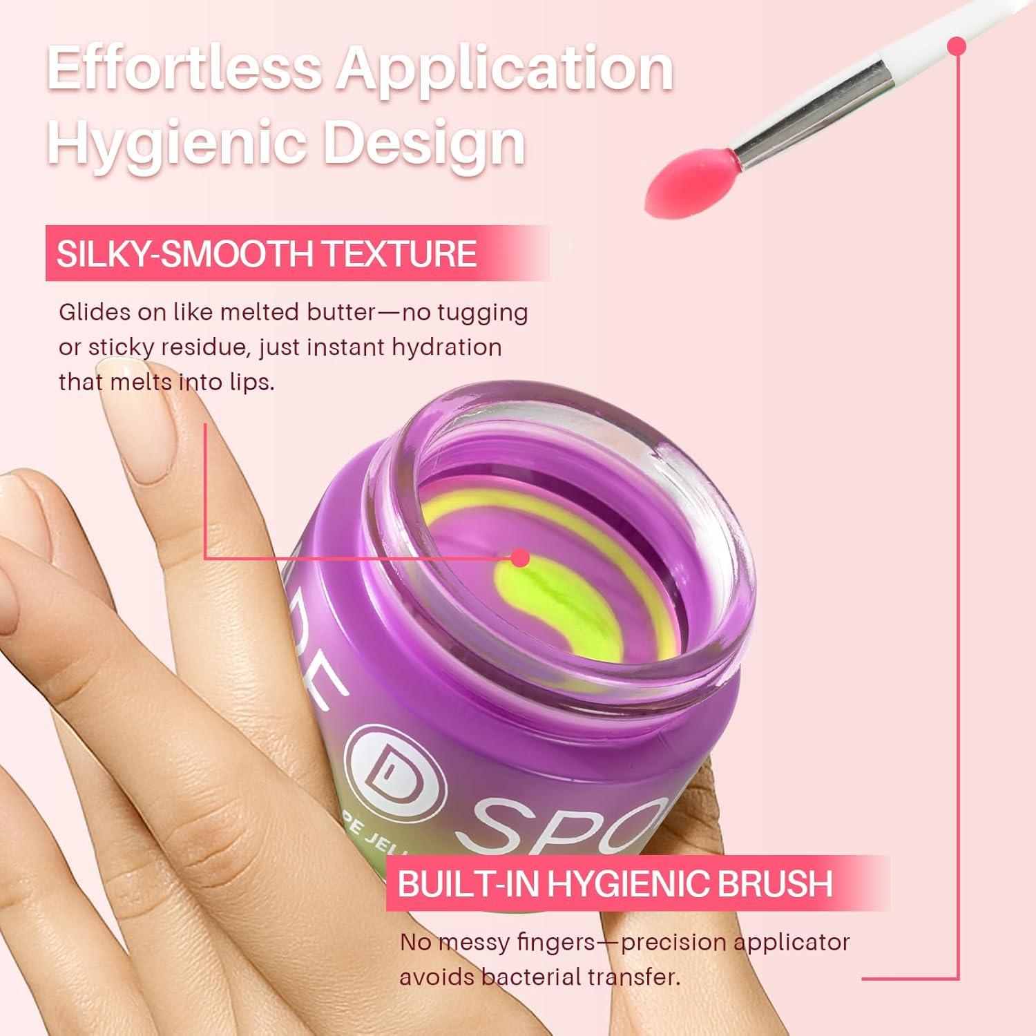 Mascarilla Labial Gel Uva SPODARE 12.4 ml - Hidrata y Repara