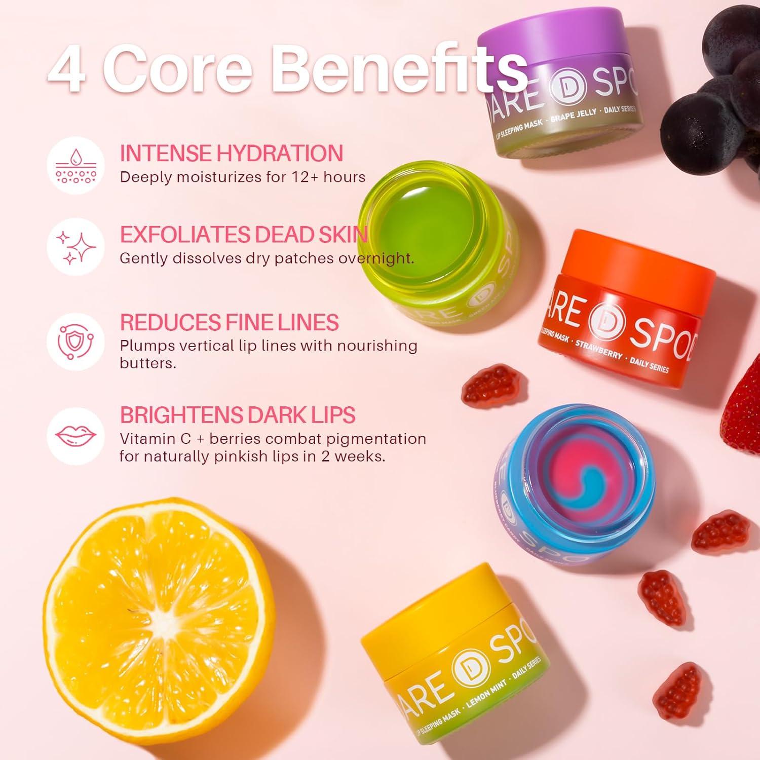 Mascarilla Labial Gel Uva SPODARE 12.4 ml - Hidrata y Repara