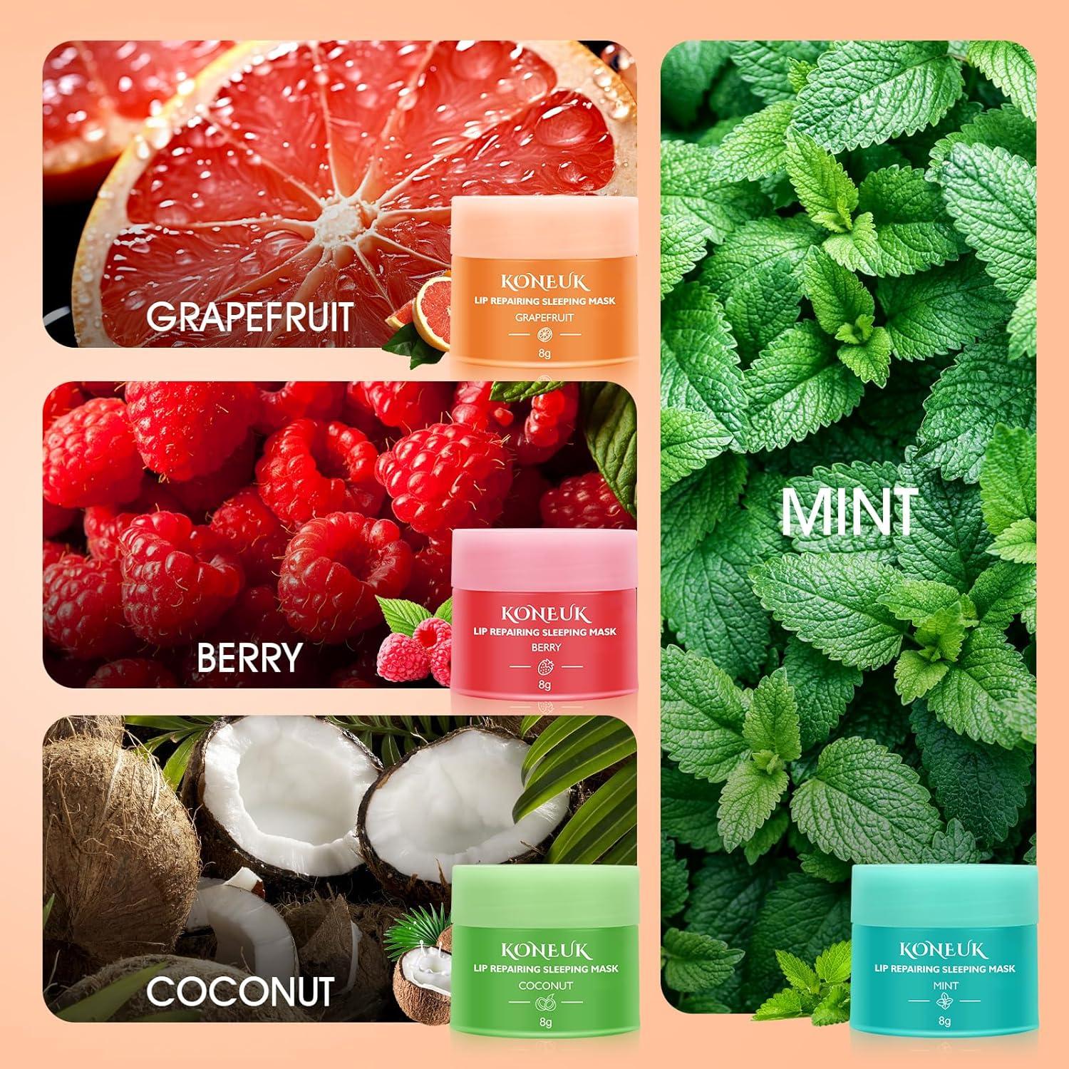 Juego de 12 Mascarillas Labiales Nutritivas con Vitamina C y Coco