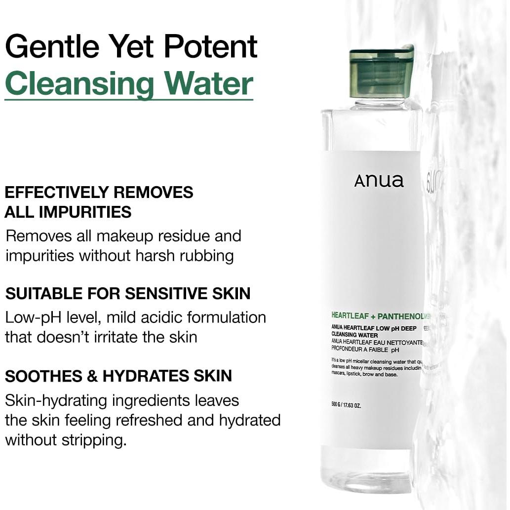 ANUA Agua Micelar 500ml - Desmaquillante Piel Sensible