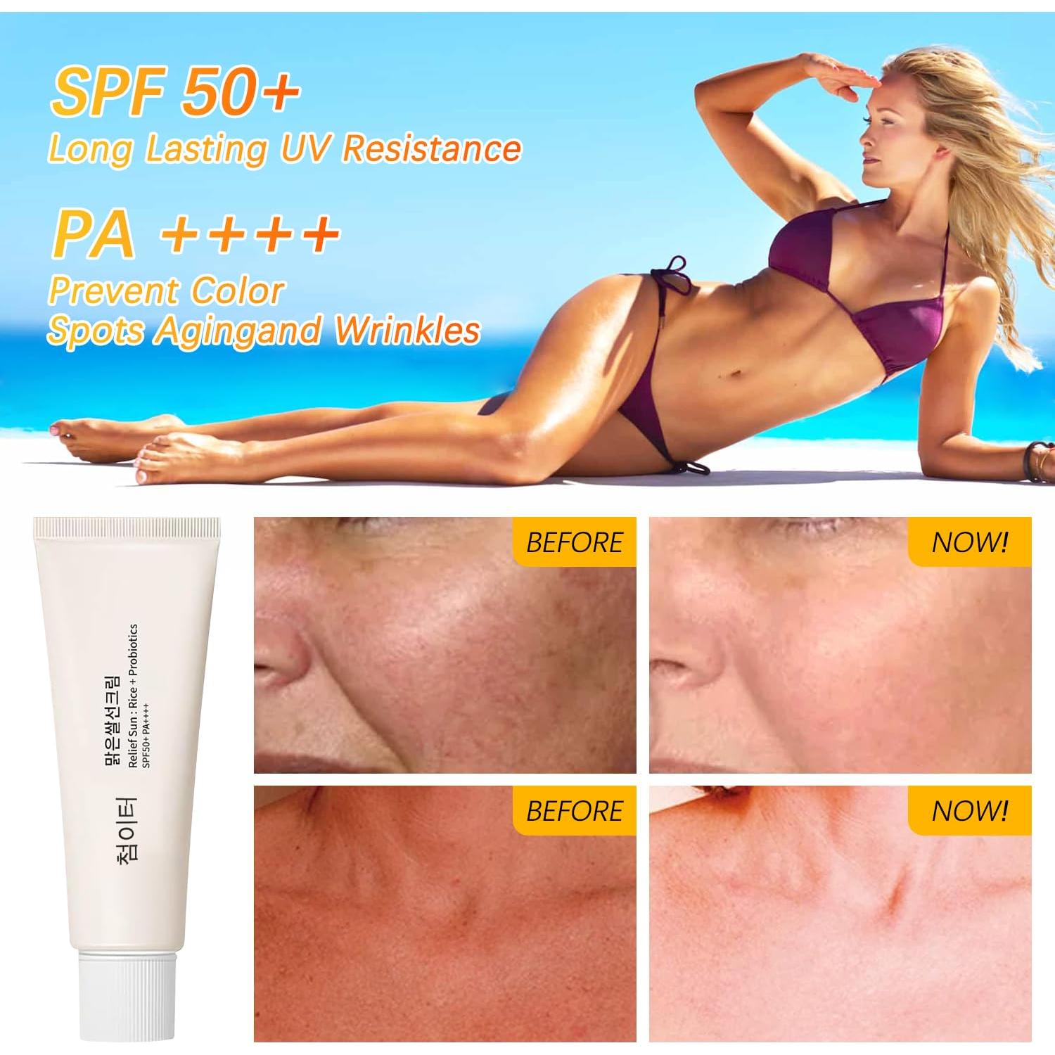Protector Solar Coreano ANRUI SPF50 PA++++ 60g - Todos Tipos de Piel