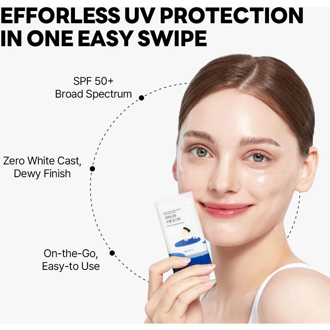 ROUND LAB Stick Solar Hidratante SPF 50 para Cara y Cuerpo 19g