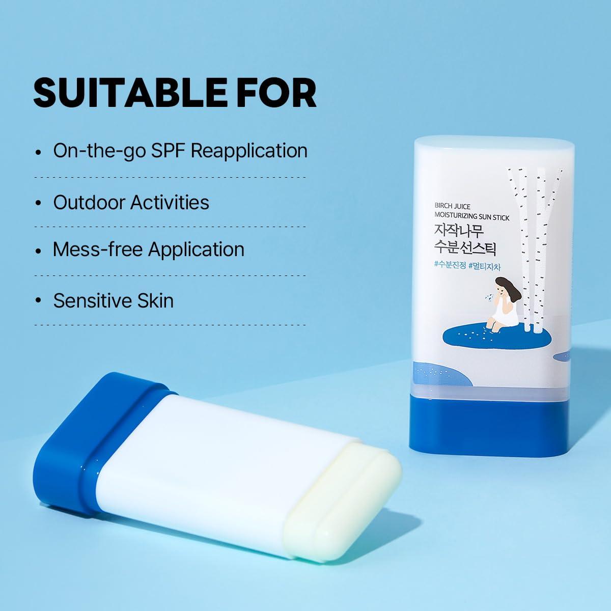 ROUND LAB Stick Solar Hidratante SPF 50 para Cara y Cuerpo 19g