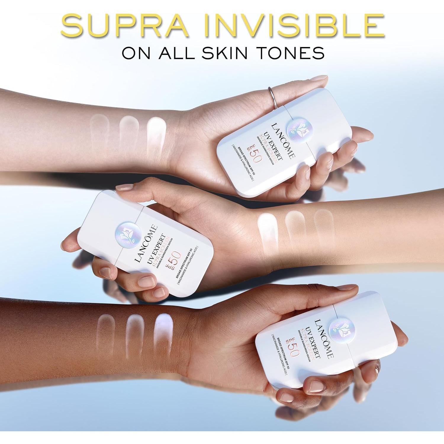 Protector Solar Invisible Lancôme Supra Screen SPF 50+ 75g - Anti-Envejecimiento