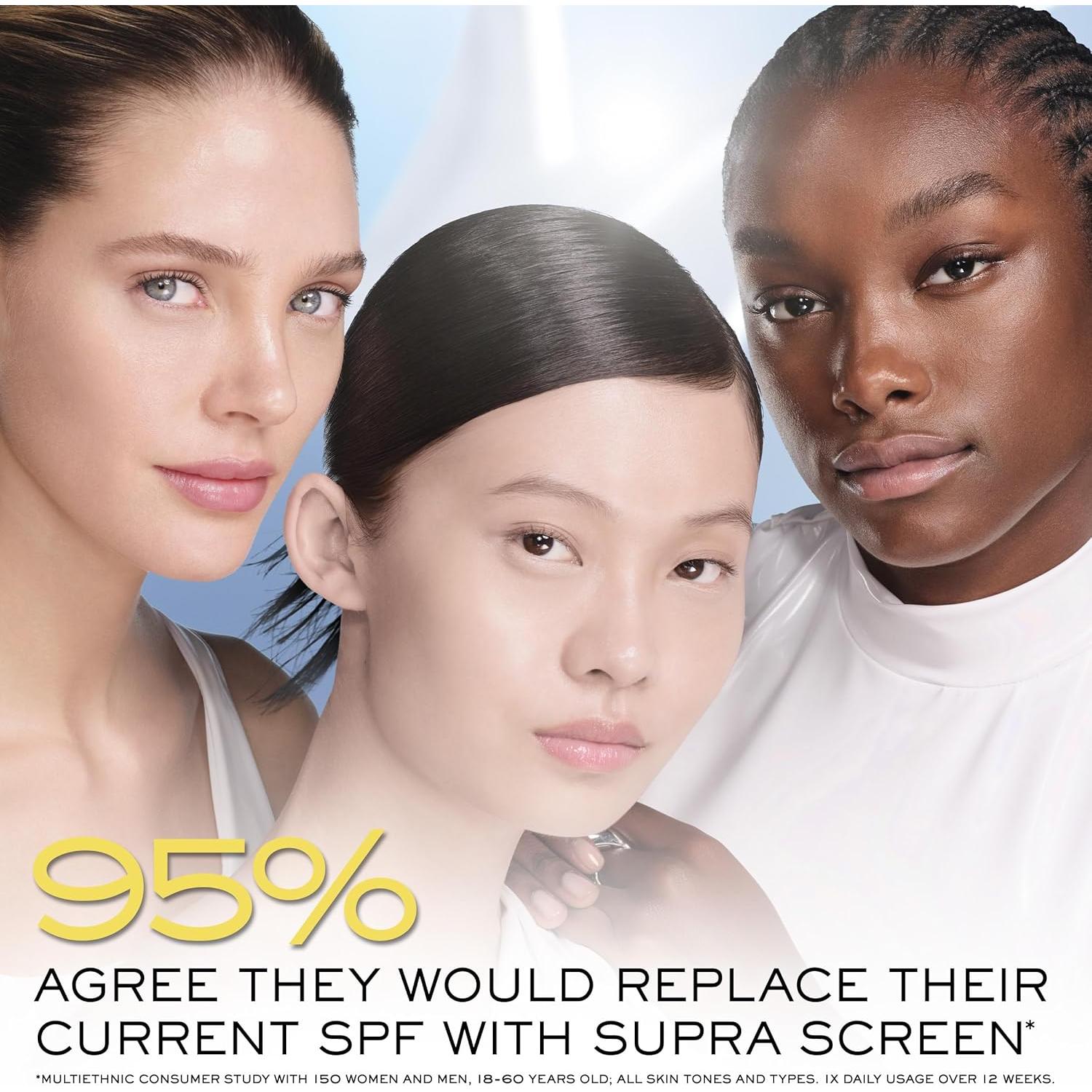 Protector Solar Invisible Lancôme Supra Screen SPF 50+ 75g - Anti-Envejecimiento