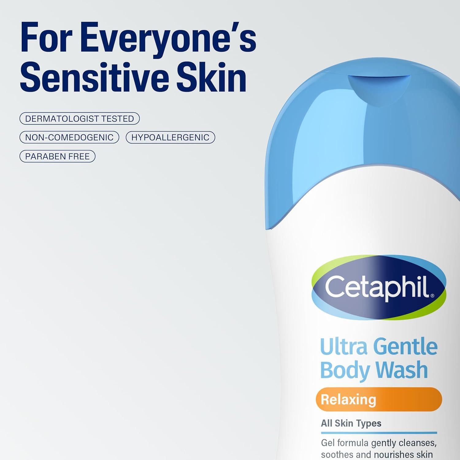 Gel de Baño Cetaphil Ultra Gentle 500ml Piel Sensible Aloe Vera