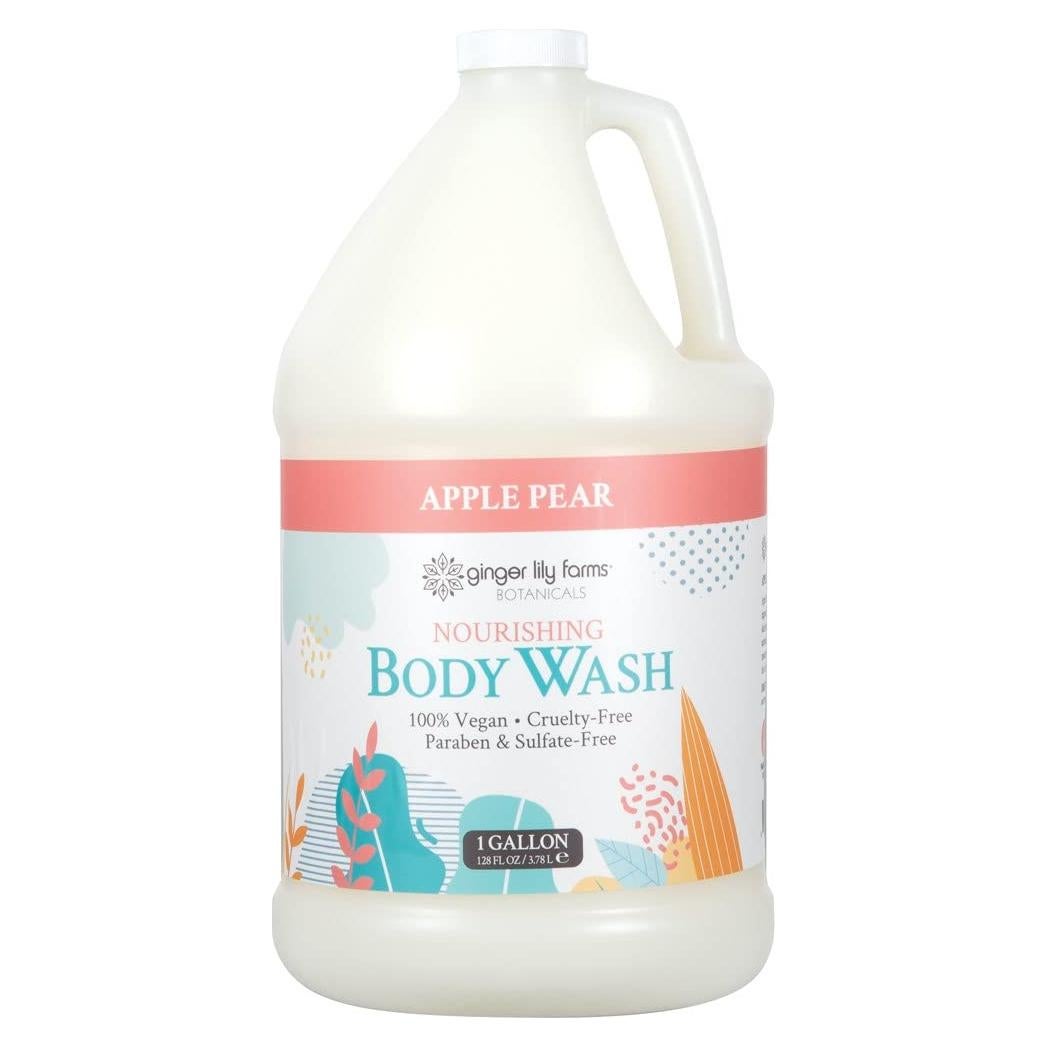 Jabón Corporal Nutritivo Ginger Lily Farms 1 Galón Manzana Pera