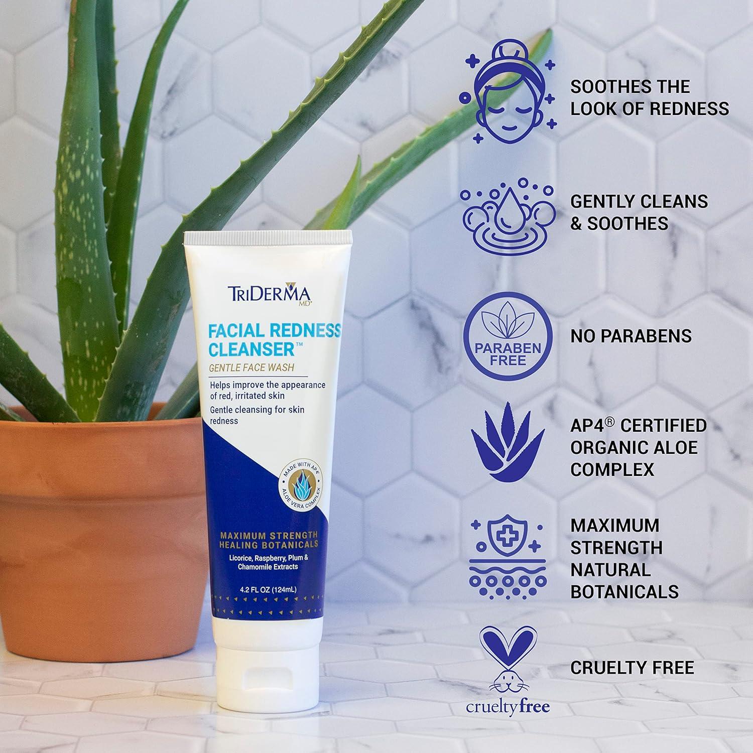 Limpiador Facial TriDerma para Enrojecimiento 119g Piel Sensible