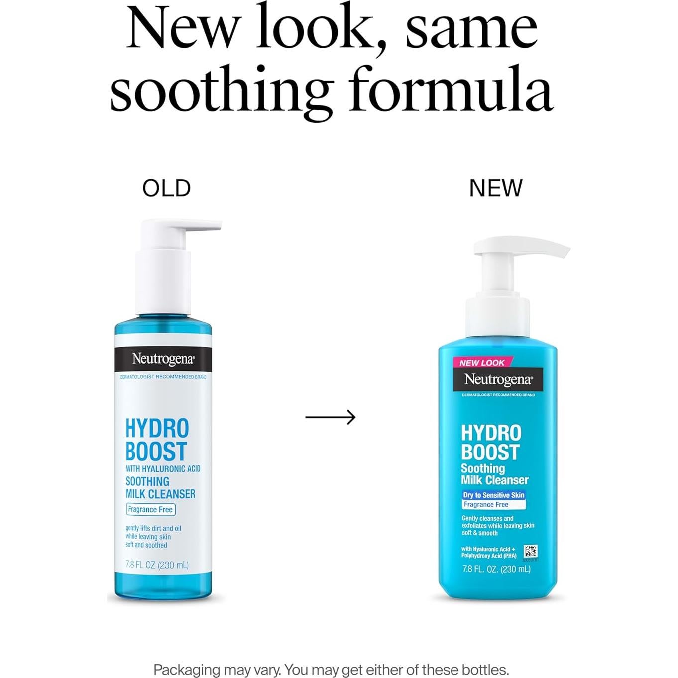 Limpiador Facial Neutrogena Hydro Boost 230 ml - Suave y Sin Fragancia