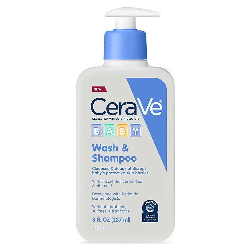 CeraVe Jabón y Champú para Bebés 2 en 1 Sin Fragancia 236ml