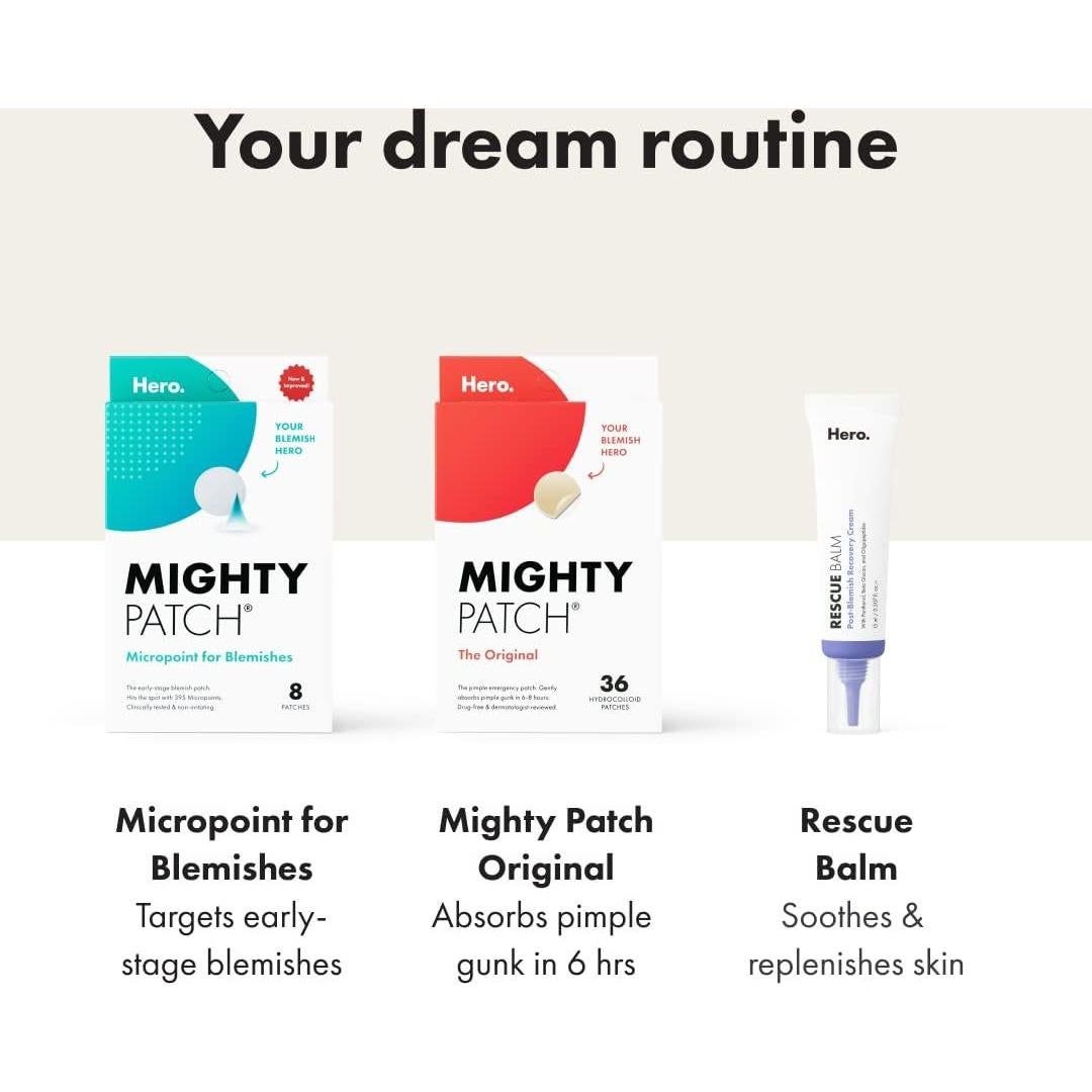 Mighty Patch Original y Superficie Hero Cosmetics 46ct