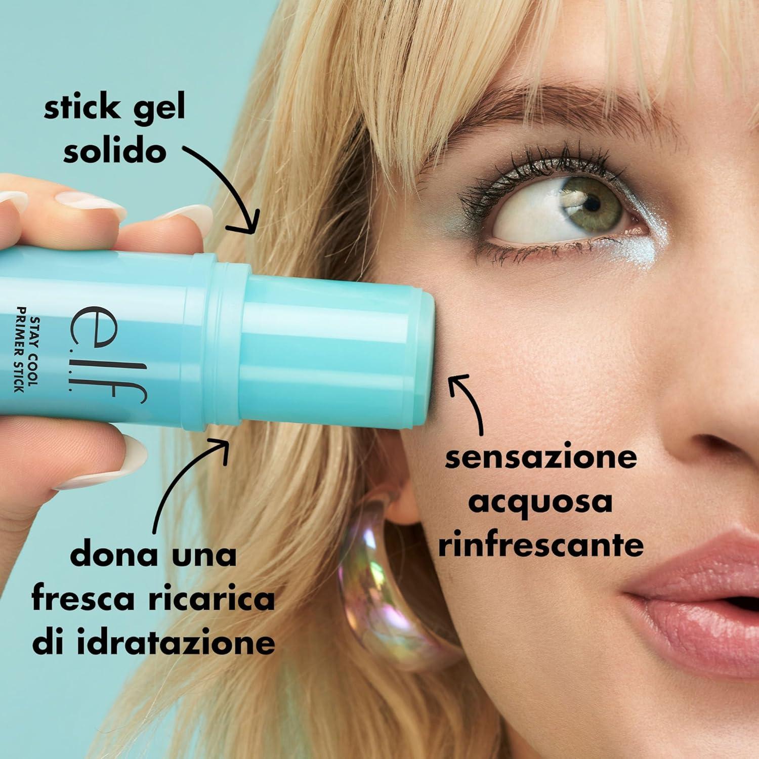Stick Primer Hidratante e.l.f. 40g - Gel Refrescante para Maquillaje