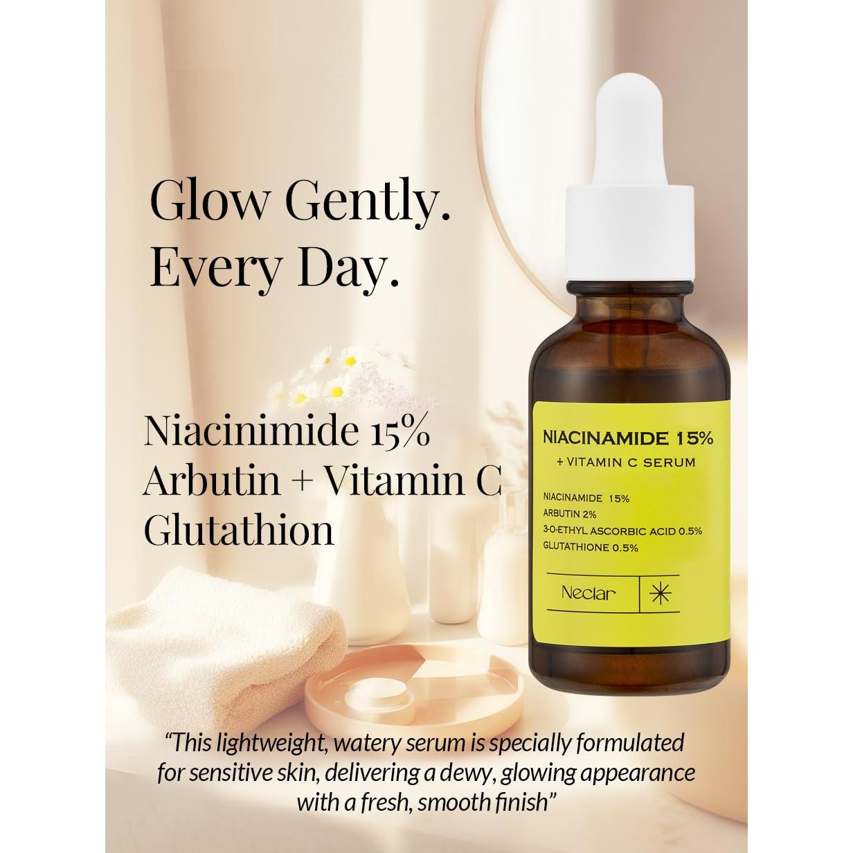 Suero de Niacinamida 15% Coreano - Vitamina C y Glutación