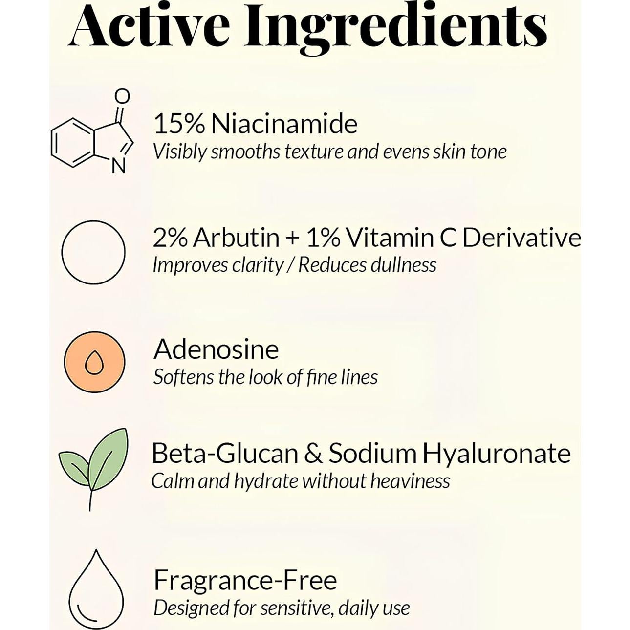Suero de Niacinamida 15% Coreano - Vitamina C y Glutación