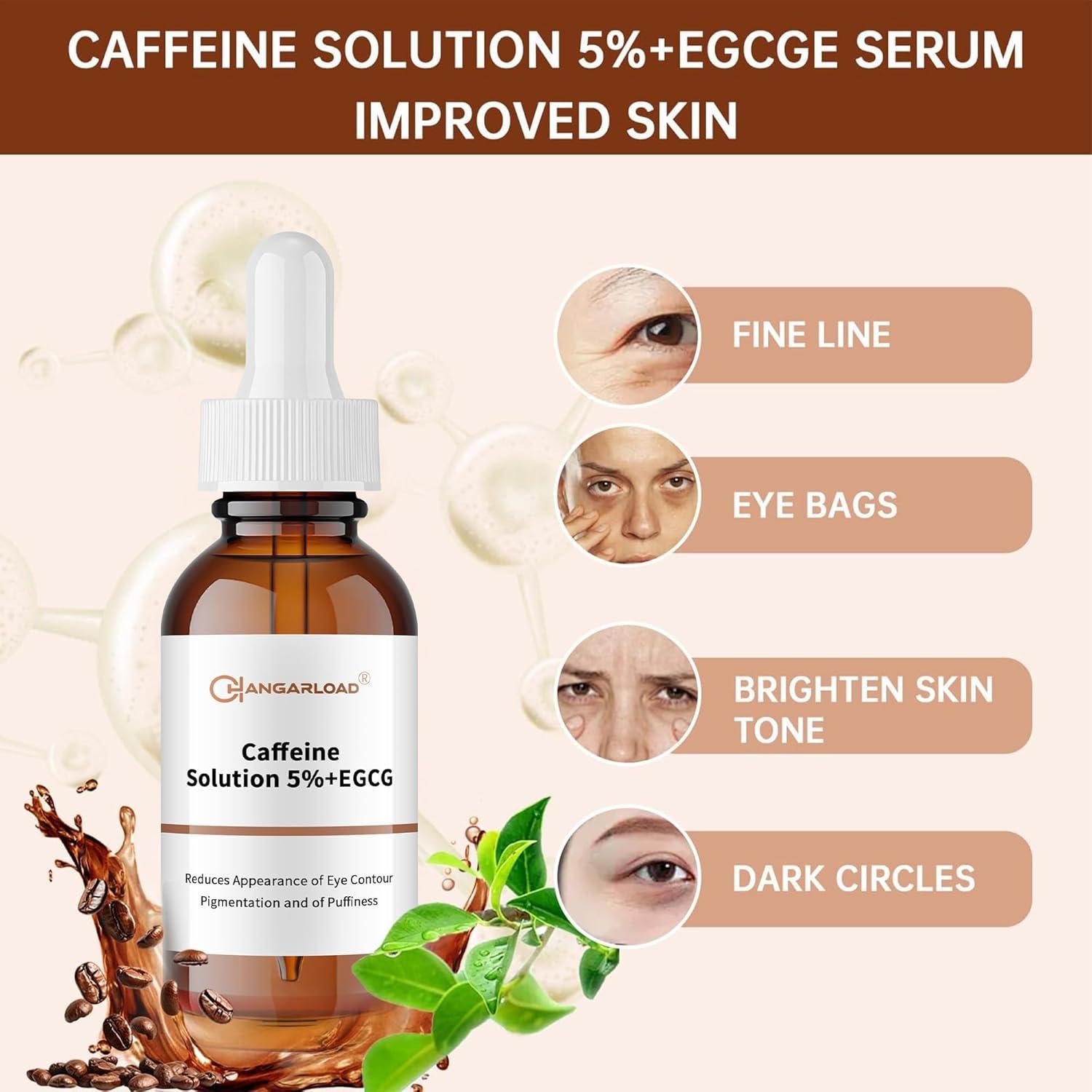 Suero para Ojos CHANGARLOAD 30ml Cafeína 5% Hidratante