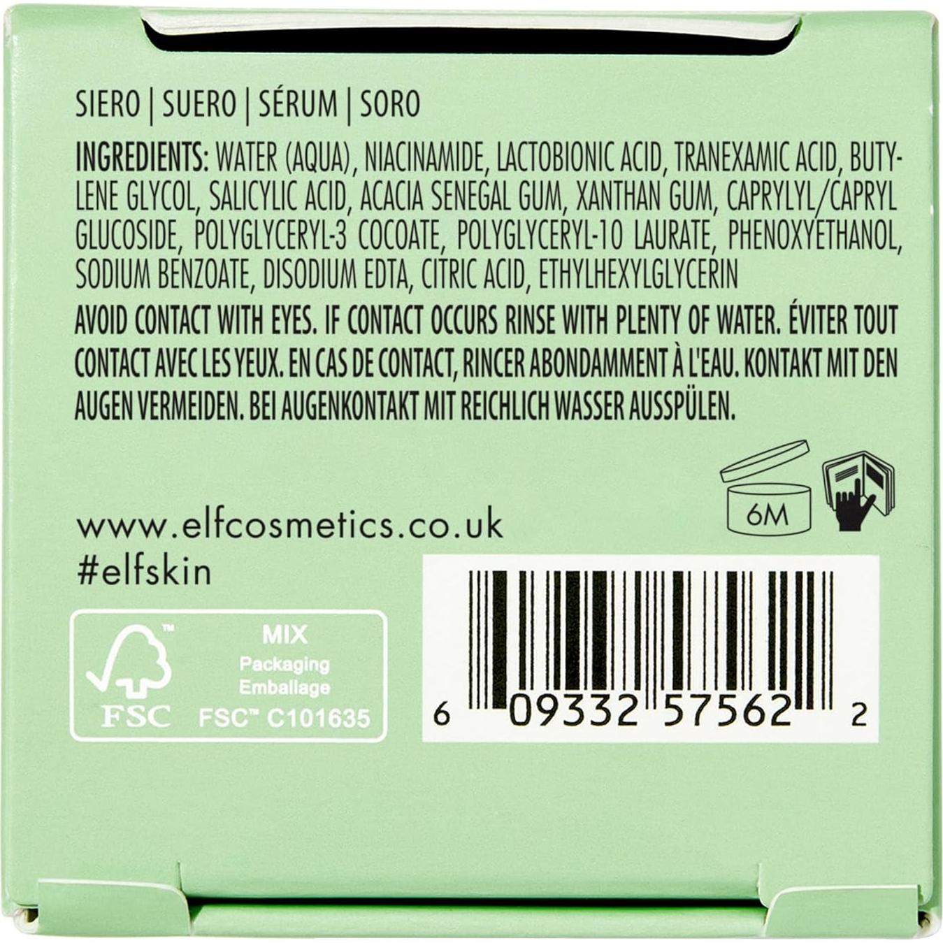 Suero Nocturno e.l.f. SKIN Triple Ácido 8.5% 108g