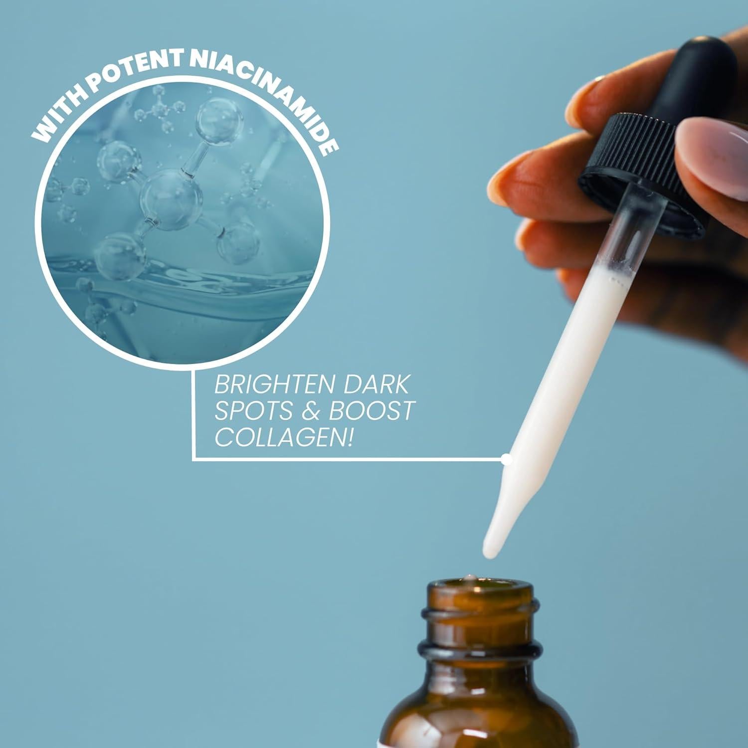 Suero Reafirmante de Piel Eva Naturals 29.57 ml con Niacinamida