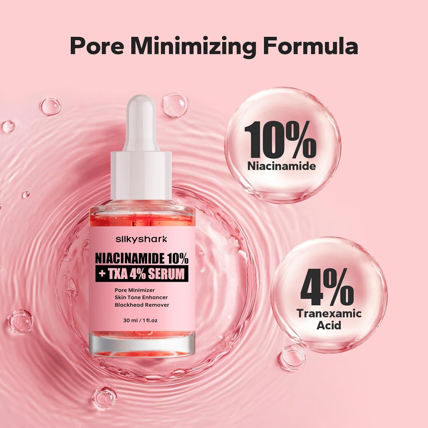 Suero Facial SilkyShark 30 ml - 10% Niacinamida + 4% TXA