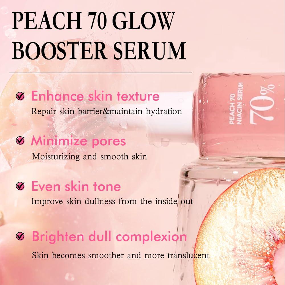 Suero Facial de Niacinamida 70% Durazno COSMOO 40g