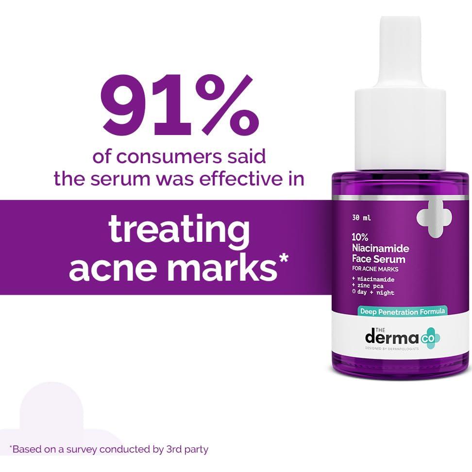 Suero Facial Niacinamida 10% The Derma Co 30ml - Reduce Acné